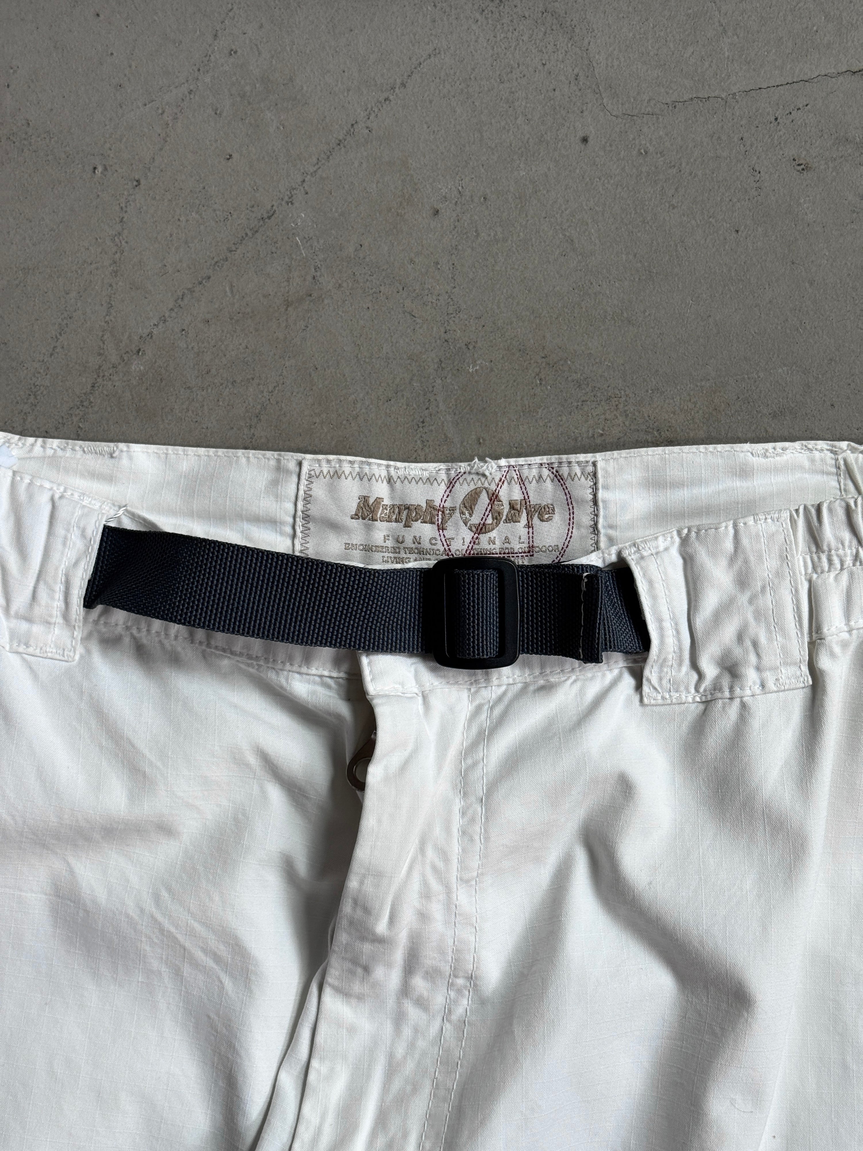 Murphy & Nye Technical Multipocket Cargo Pants White - W30 L33