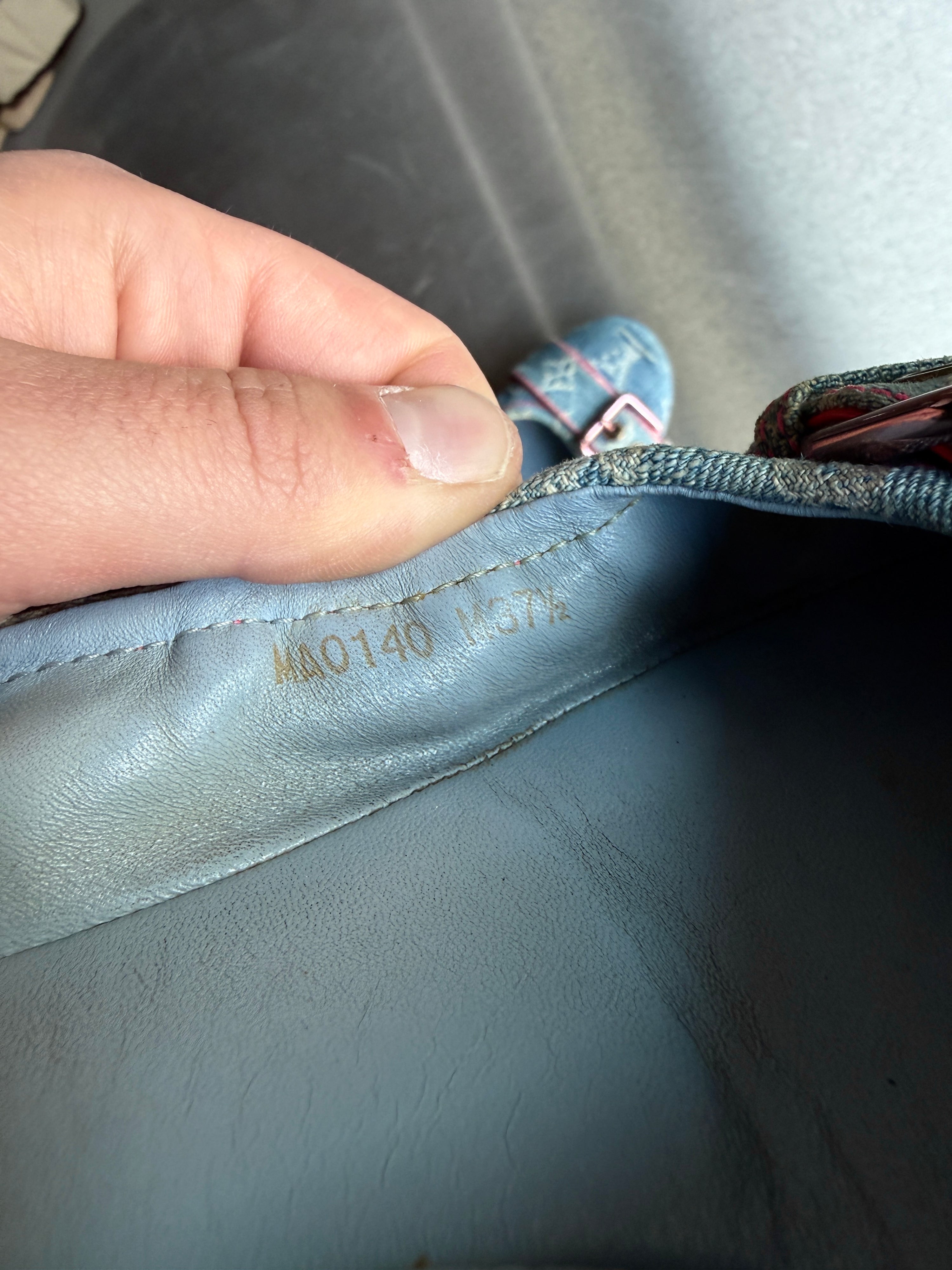 Louis Vuitton Blue Denim Ballet Flats (with Box) - EU 37.5