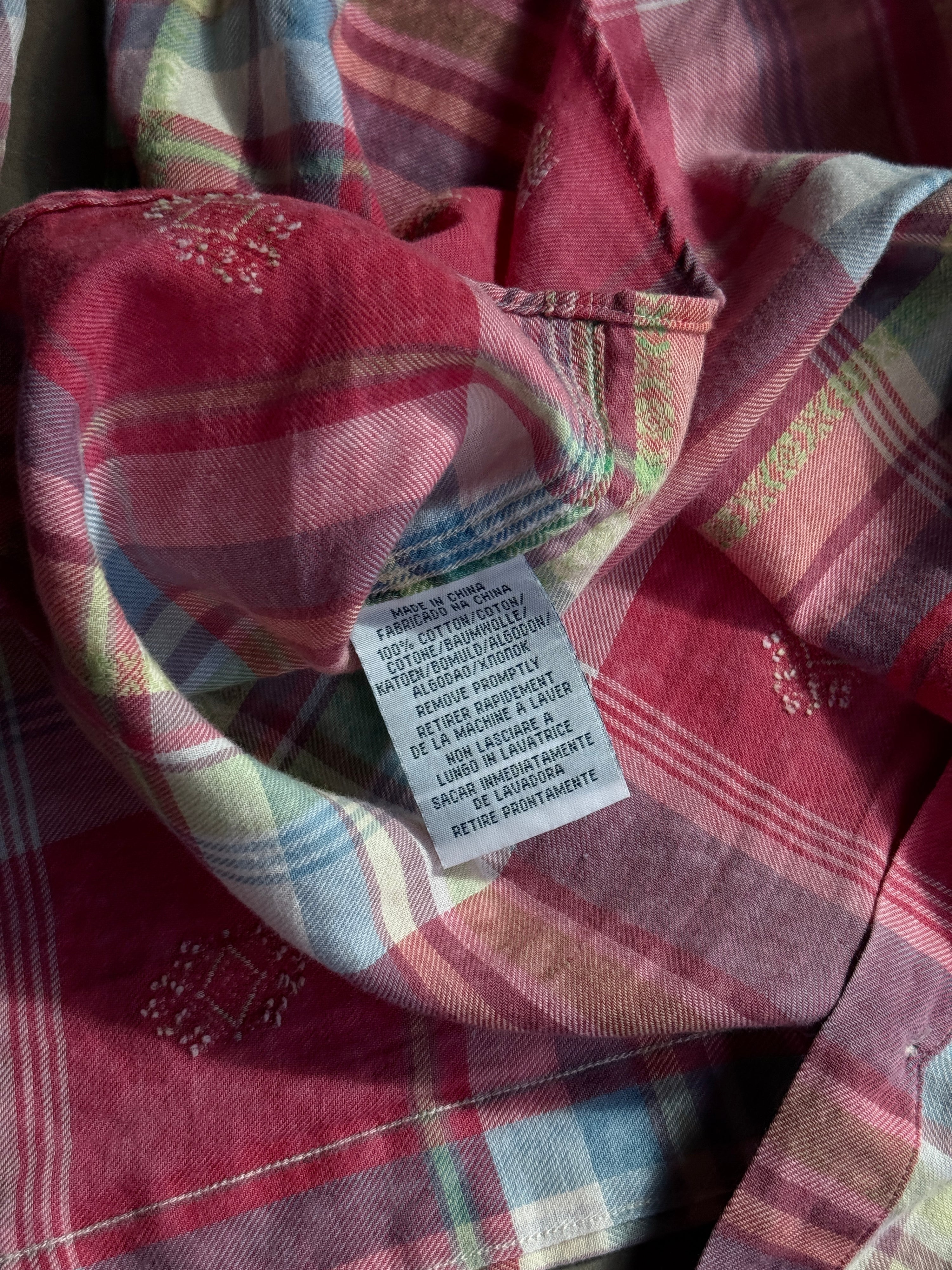 Vintage Polo Ralph Lauren Aztec Plaid Shirt - L