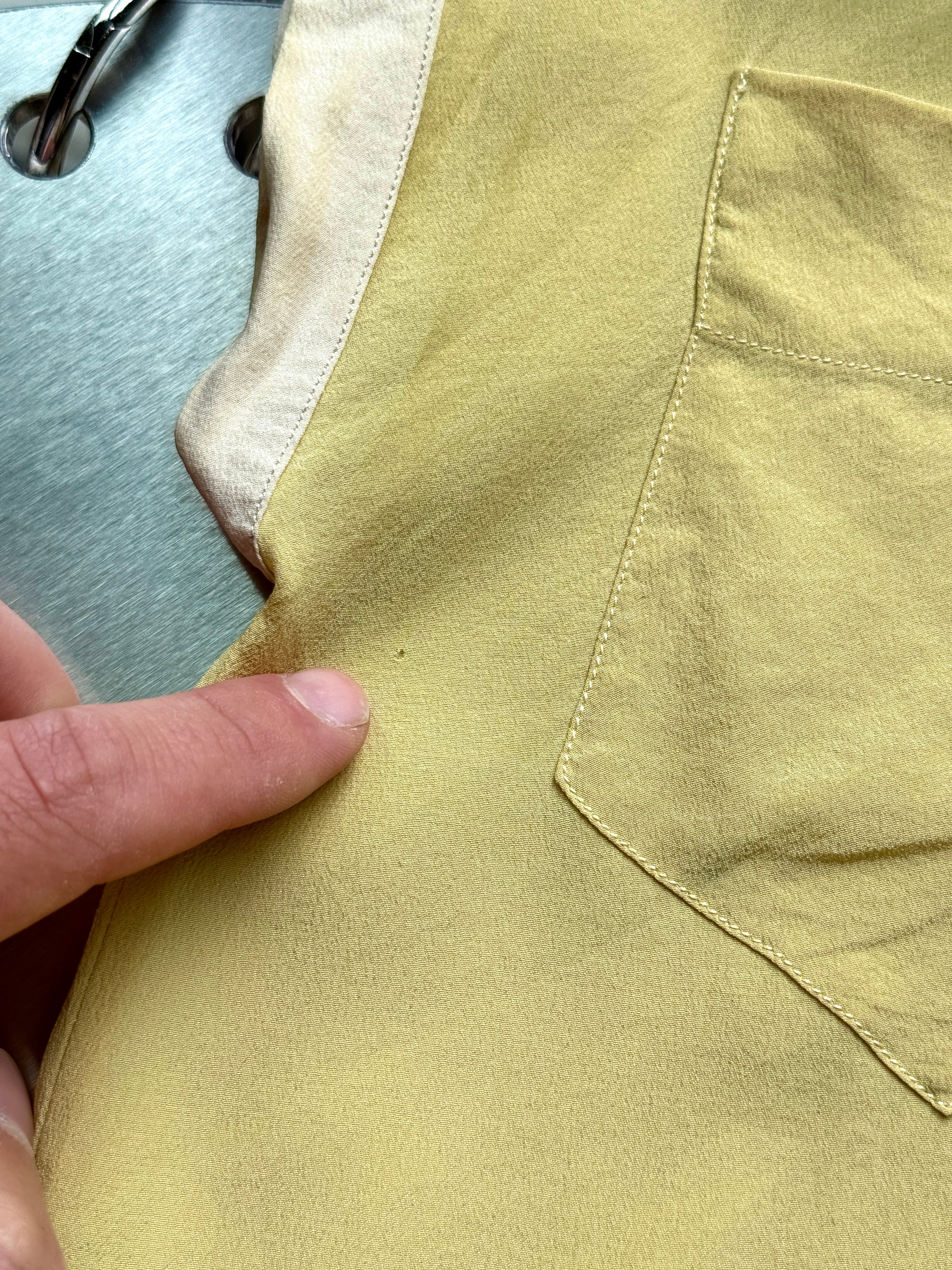 Vintage 1980s Chloé Sleeveless Silk Blouse Butter Yellow - S