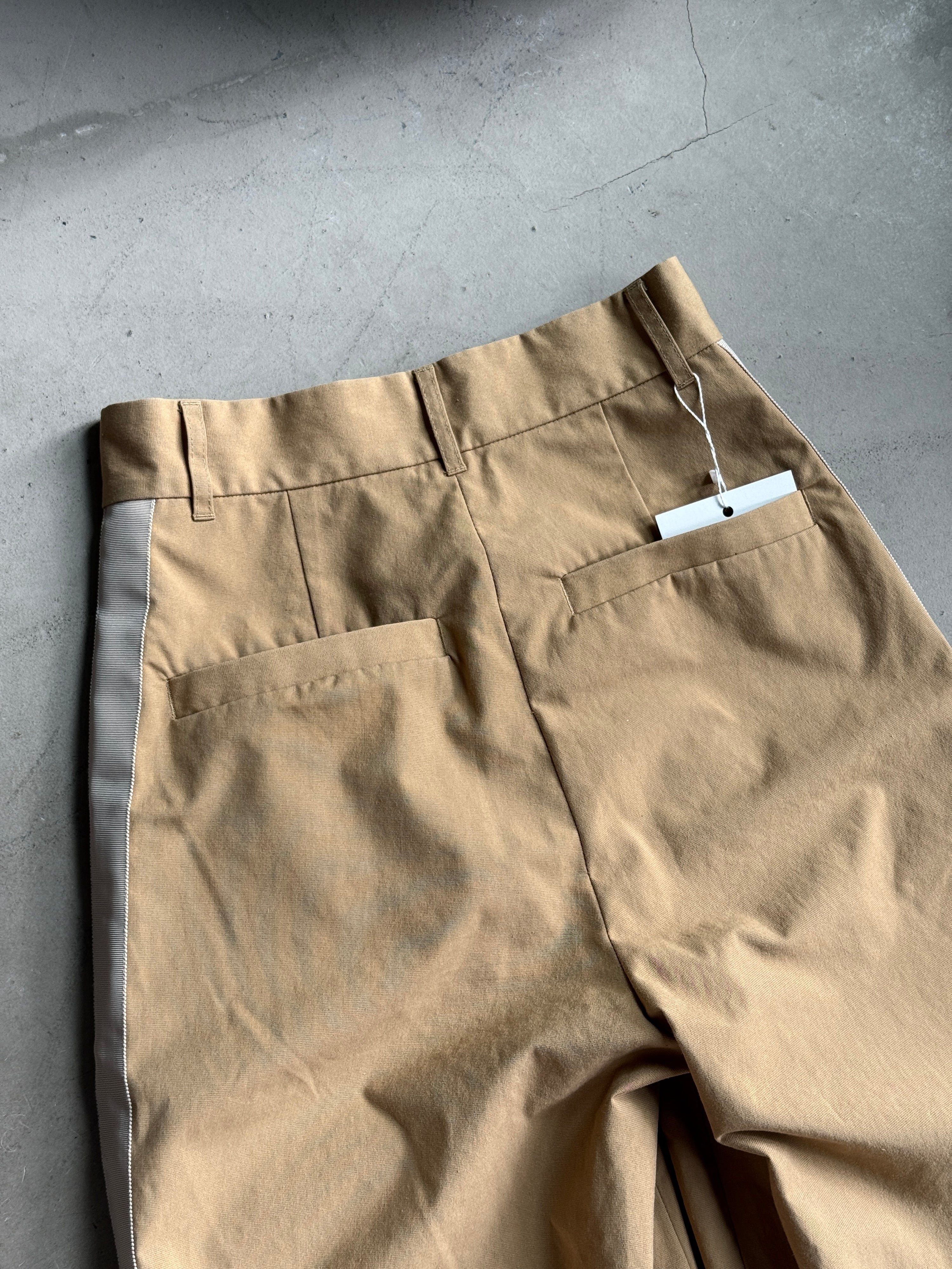 Modern Fred Perry Wide Leg Pants Beige - W25 L25