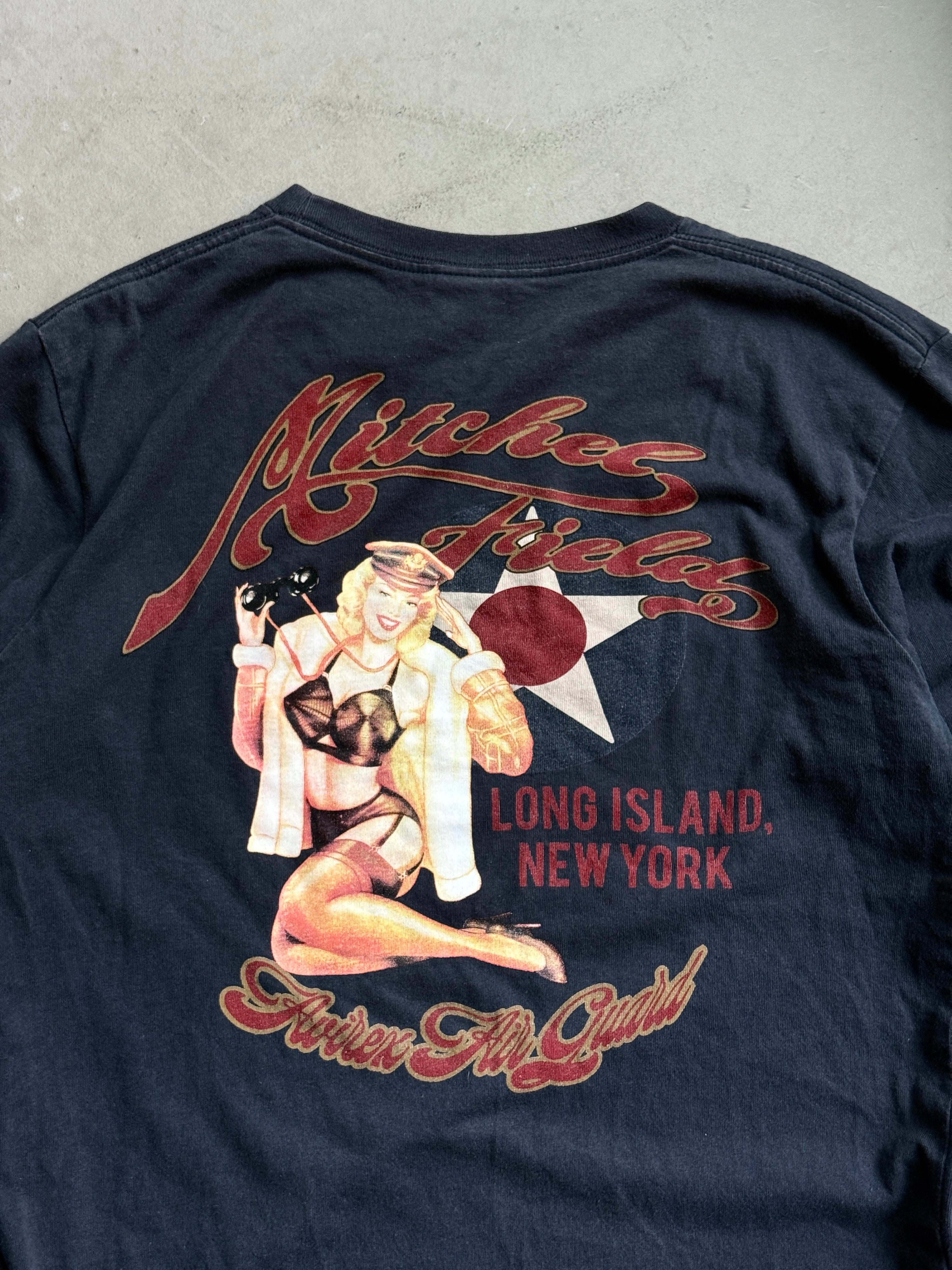 Modern Faded Avirex Longsleeve with big backhit - M