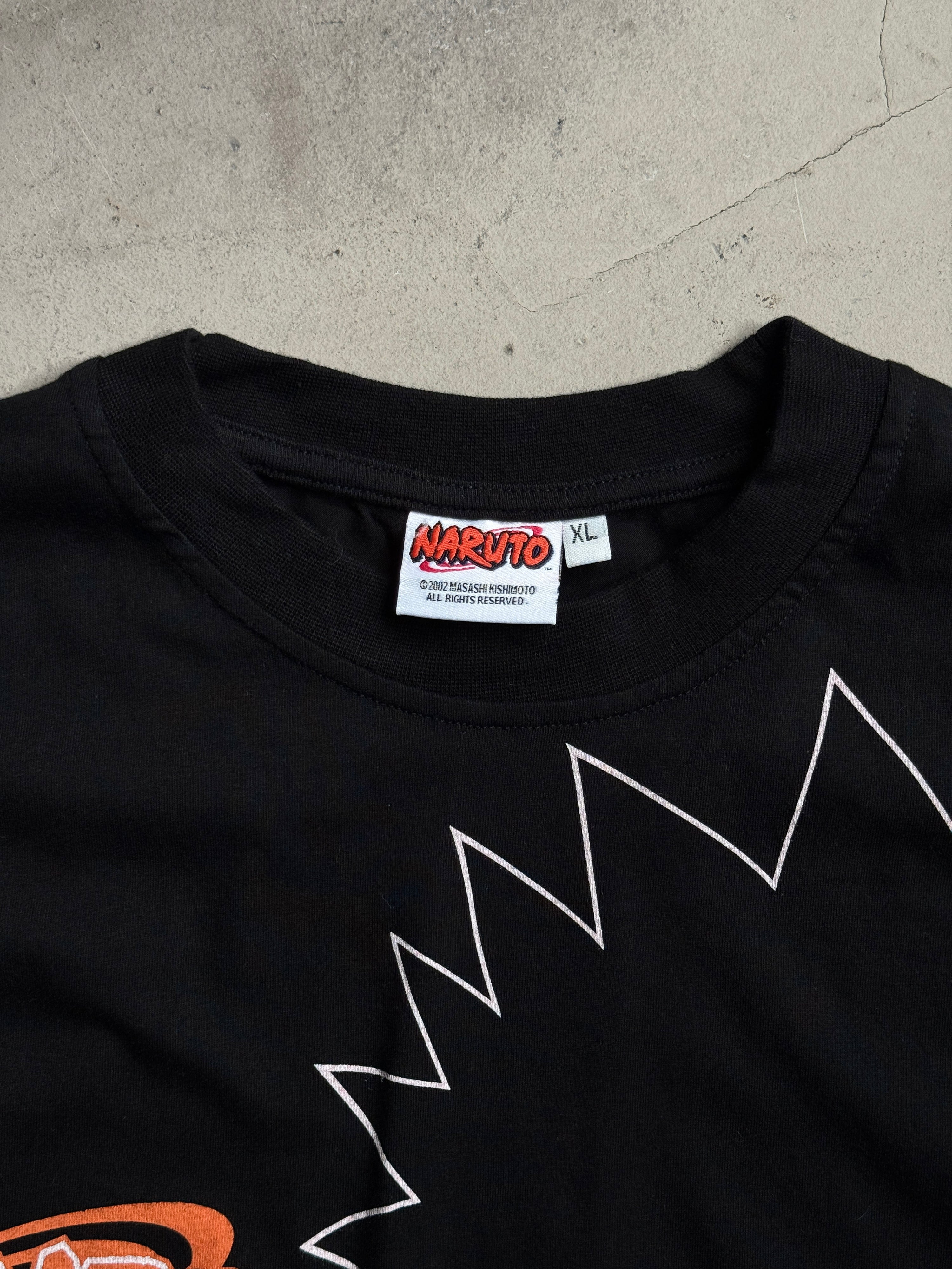 Vintage 2002 Deadstock Naruto T-Shirt Black - L