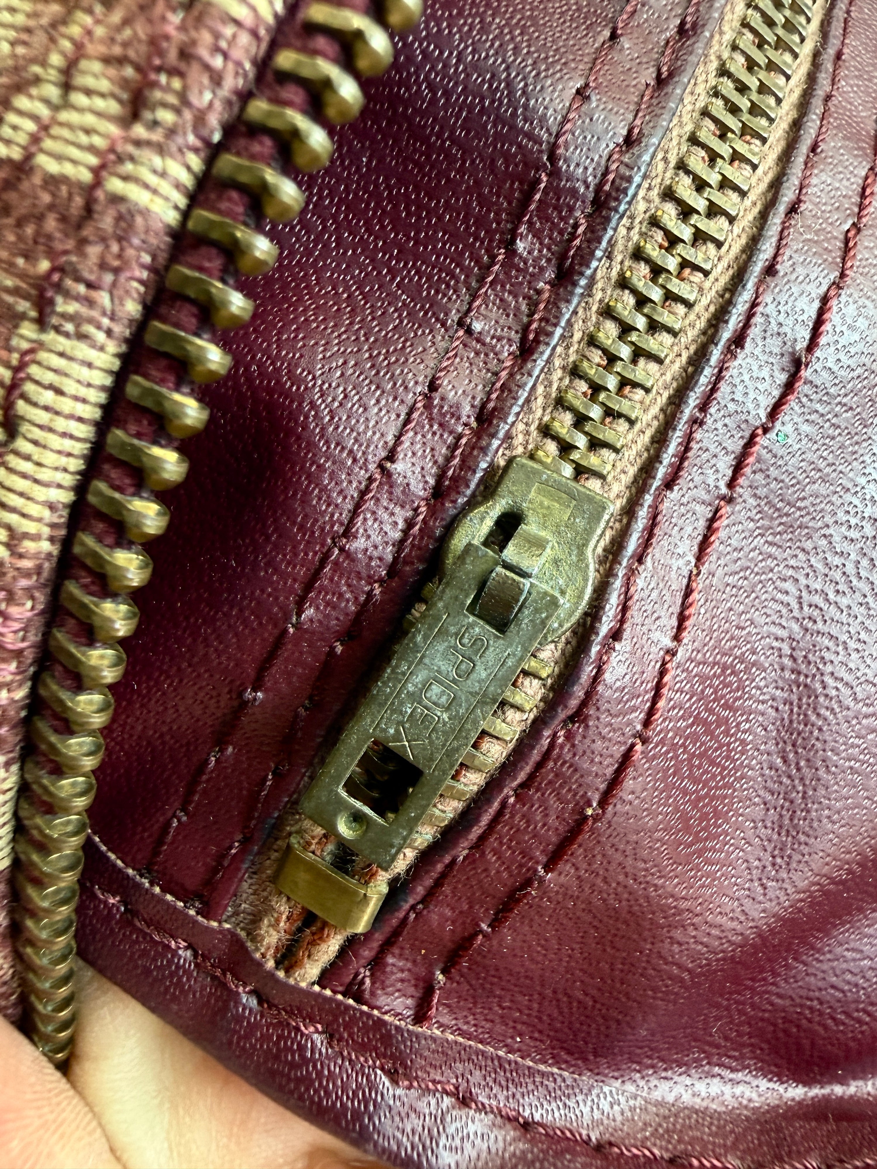 Vintage Dior Trotter Oblique Boston Bag Red