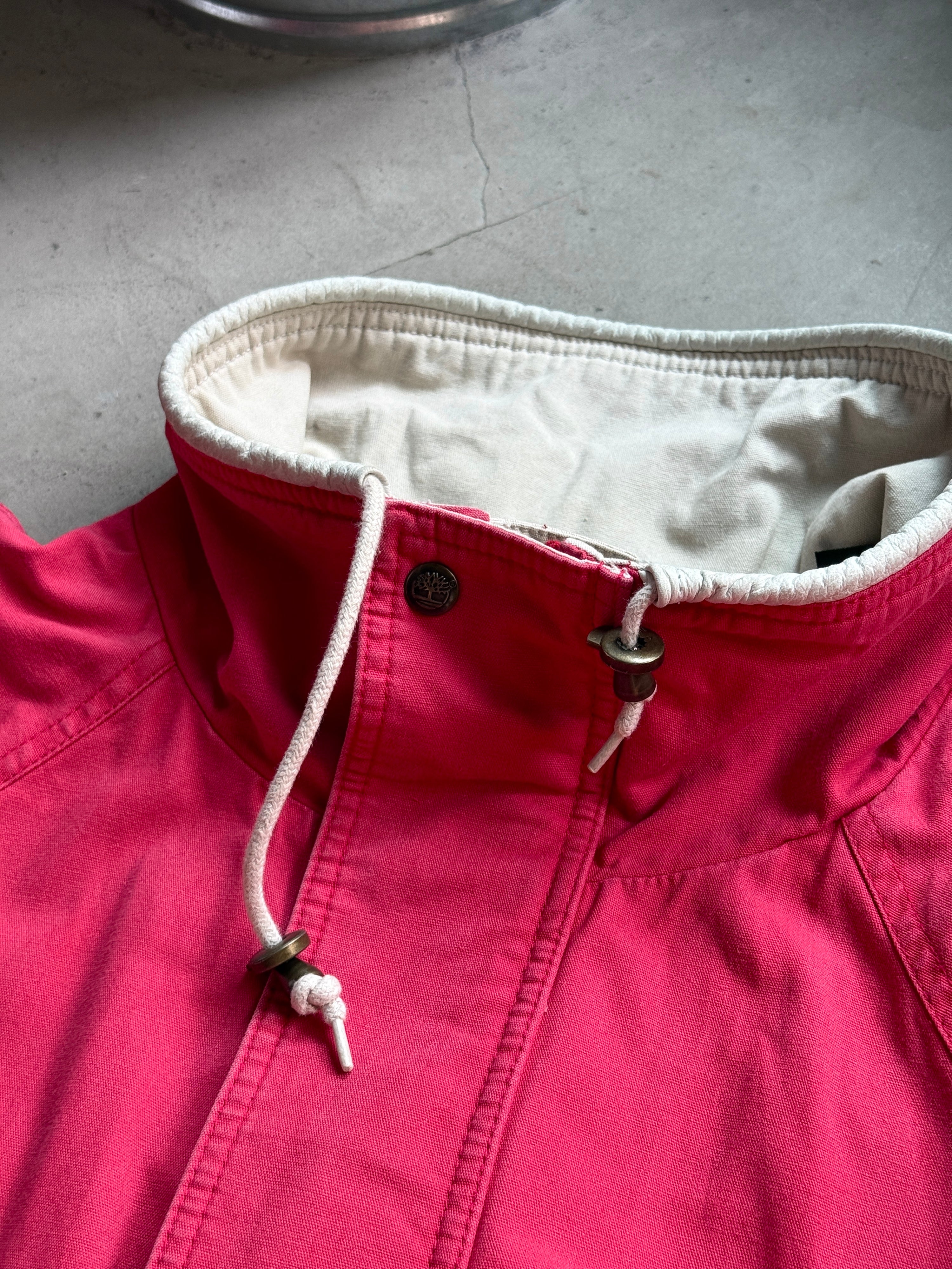 Vintage Faded Timberland Weathergear Canvas Chore Jacket Red - XL