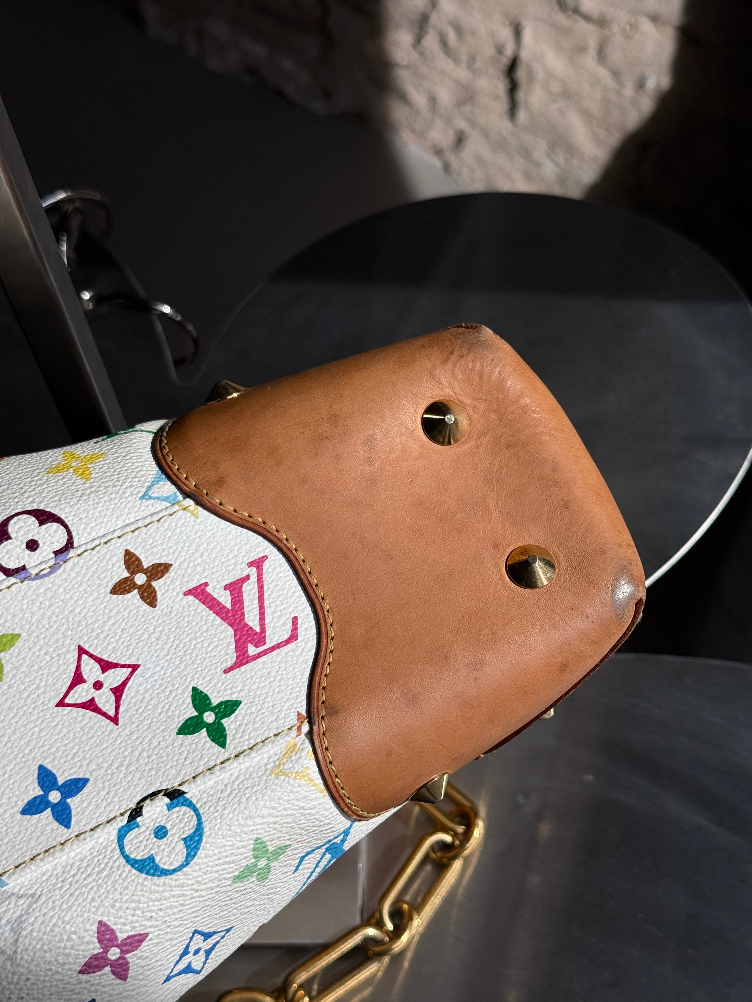 2011 Louis Vuitton Multicolor Monogram Judy GM Bag White (TR3191)