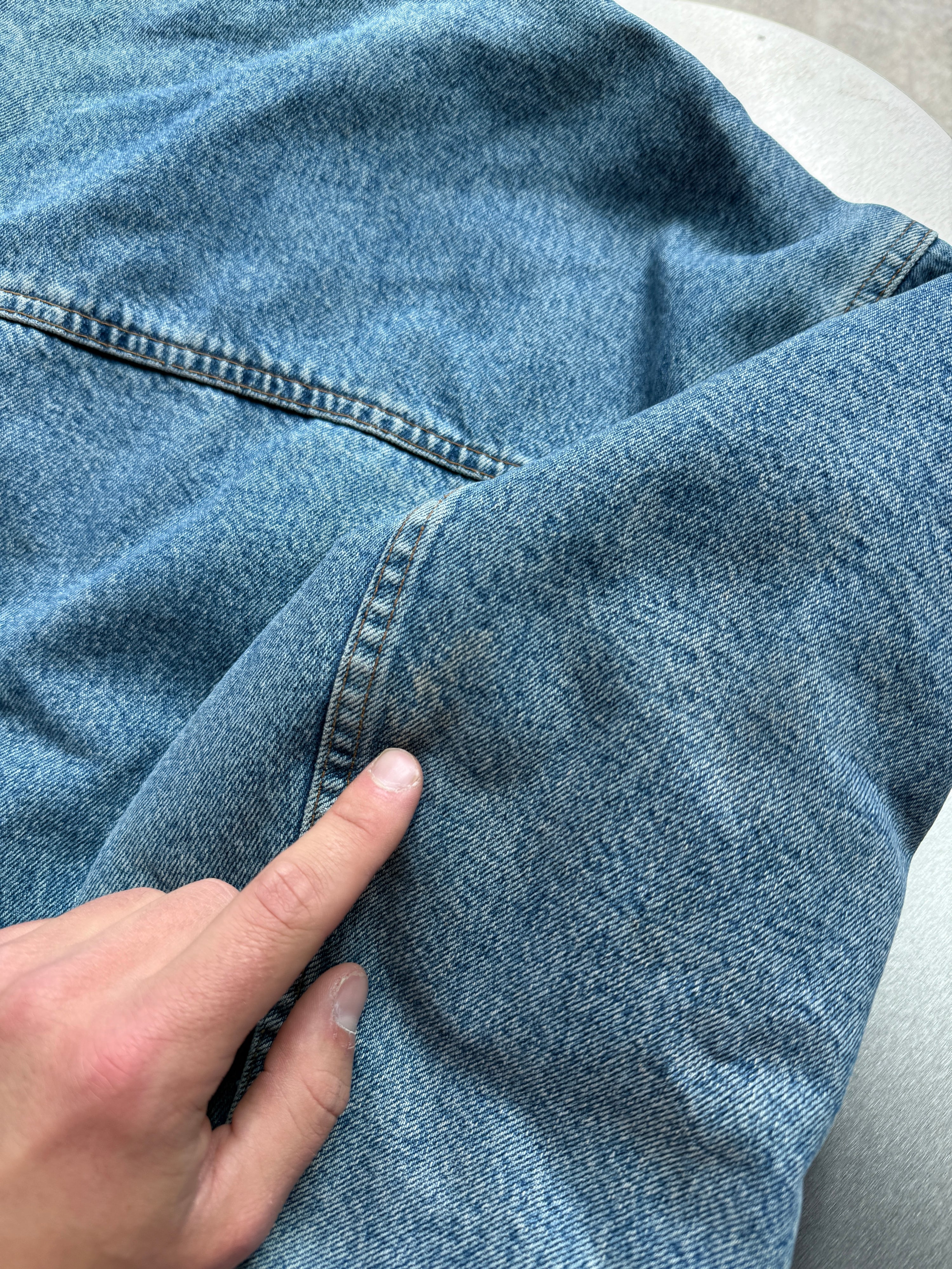 Vintage 1990s Diesel Blanked Lined Denim Jacket - M