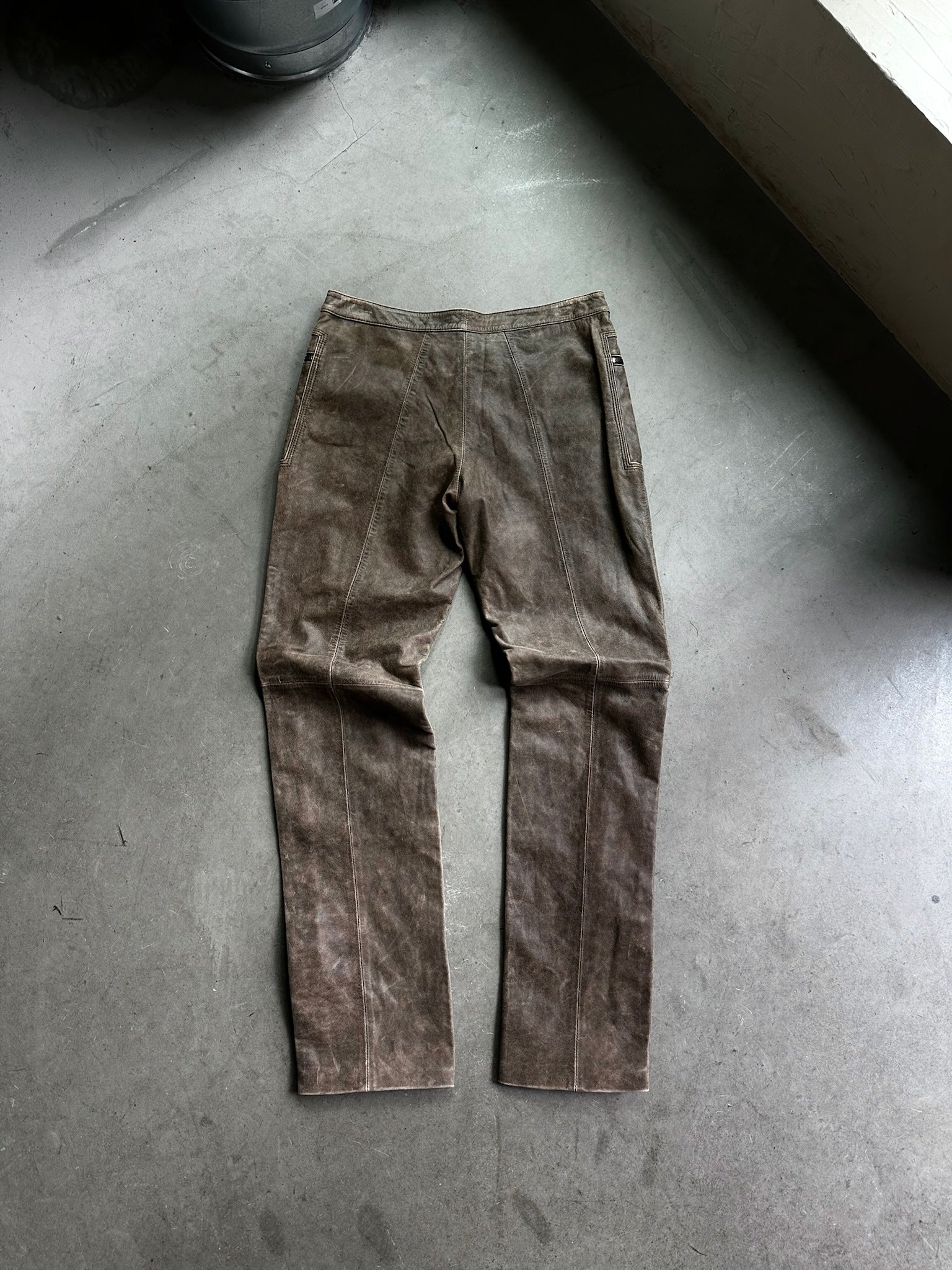 Vintage Cecilia Bilanci Leather Pants Brown W29 L31