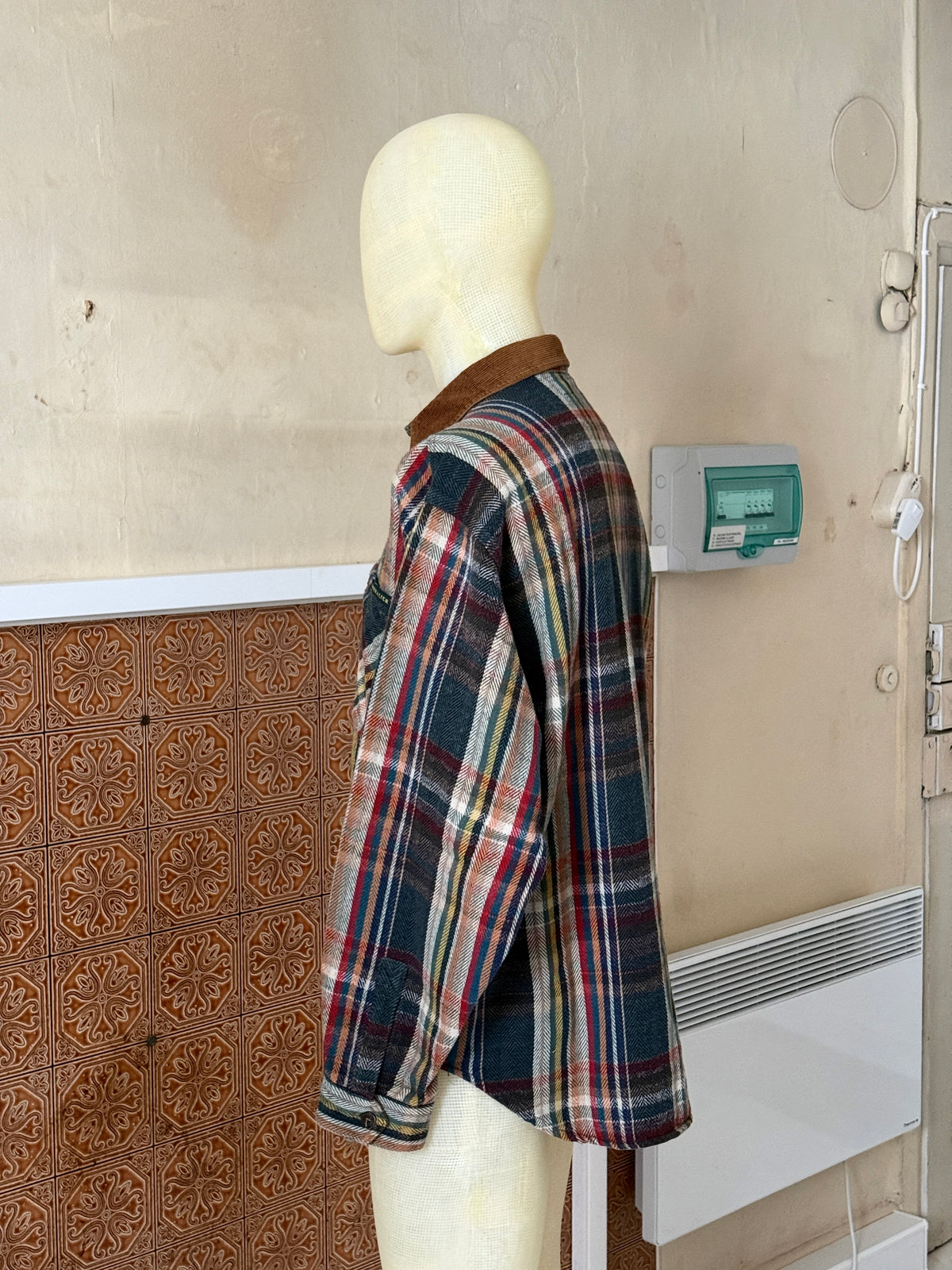 Vintage 1990s Plaid Chevalier Flannel Shirt - XL