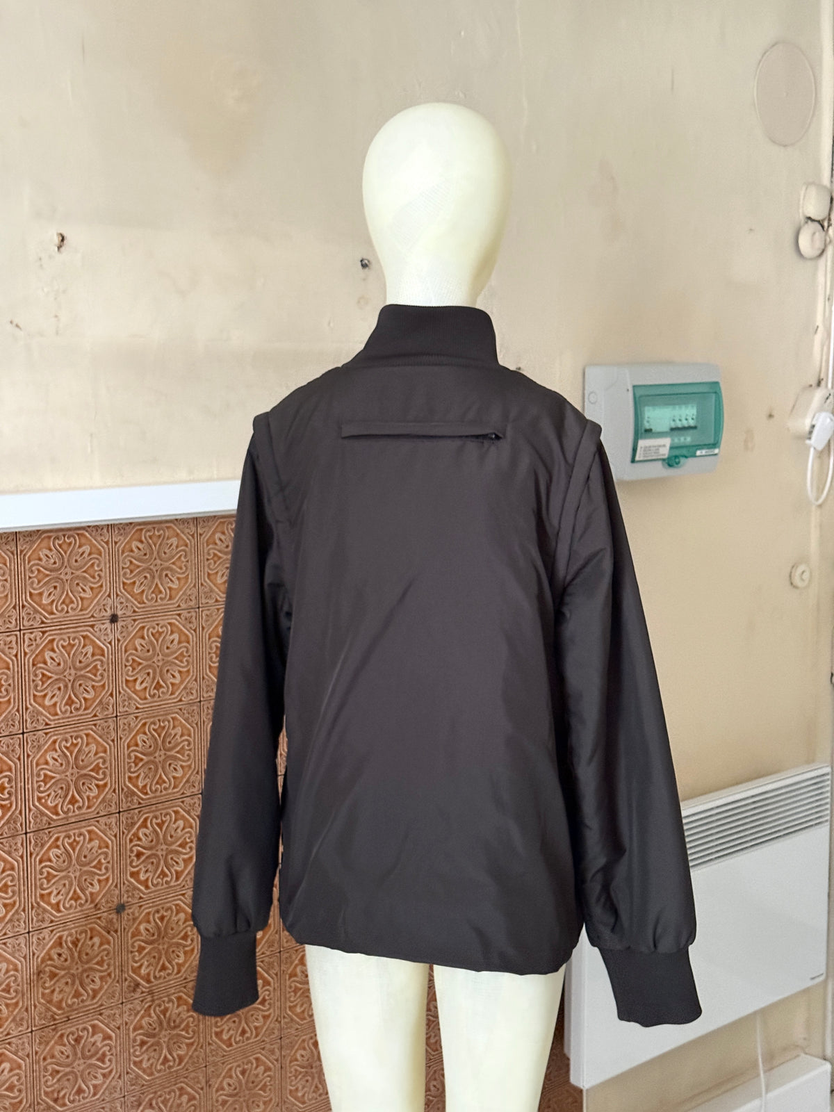 Vintage 2000s Cop Copine Fleece Lined Olive “Doony” Bomber Jacket - M