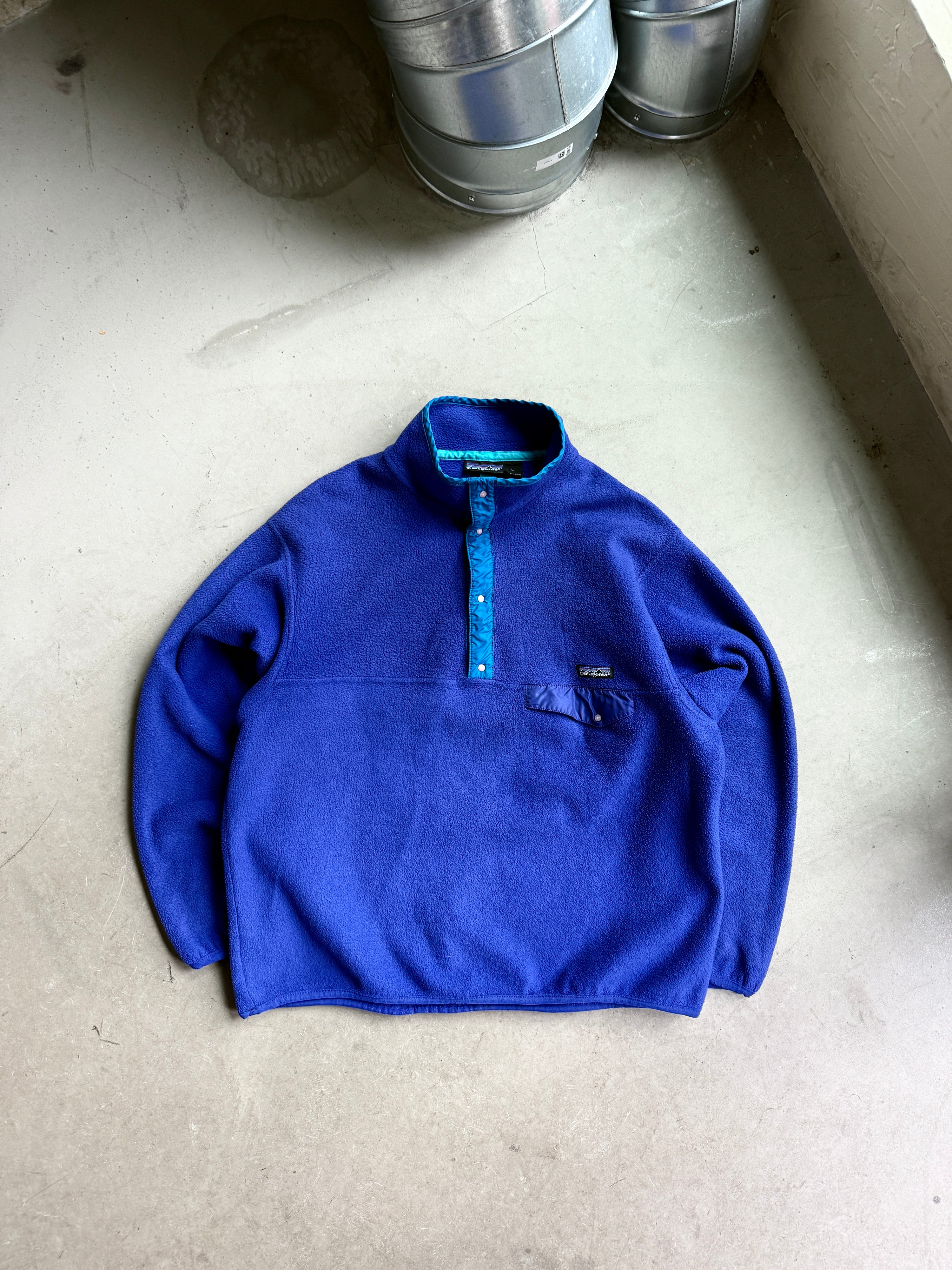 Vintage 1990s Patagonia Snap T Fleece Purple - XL