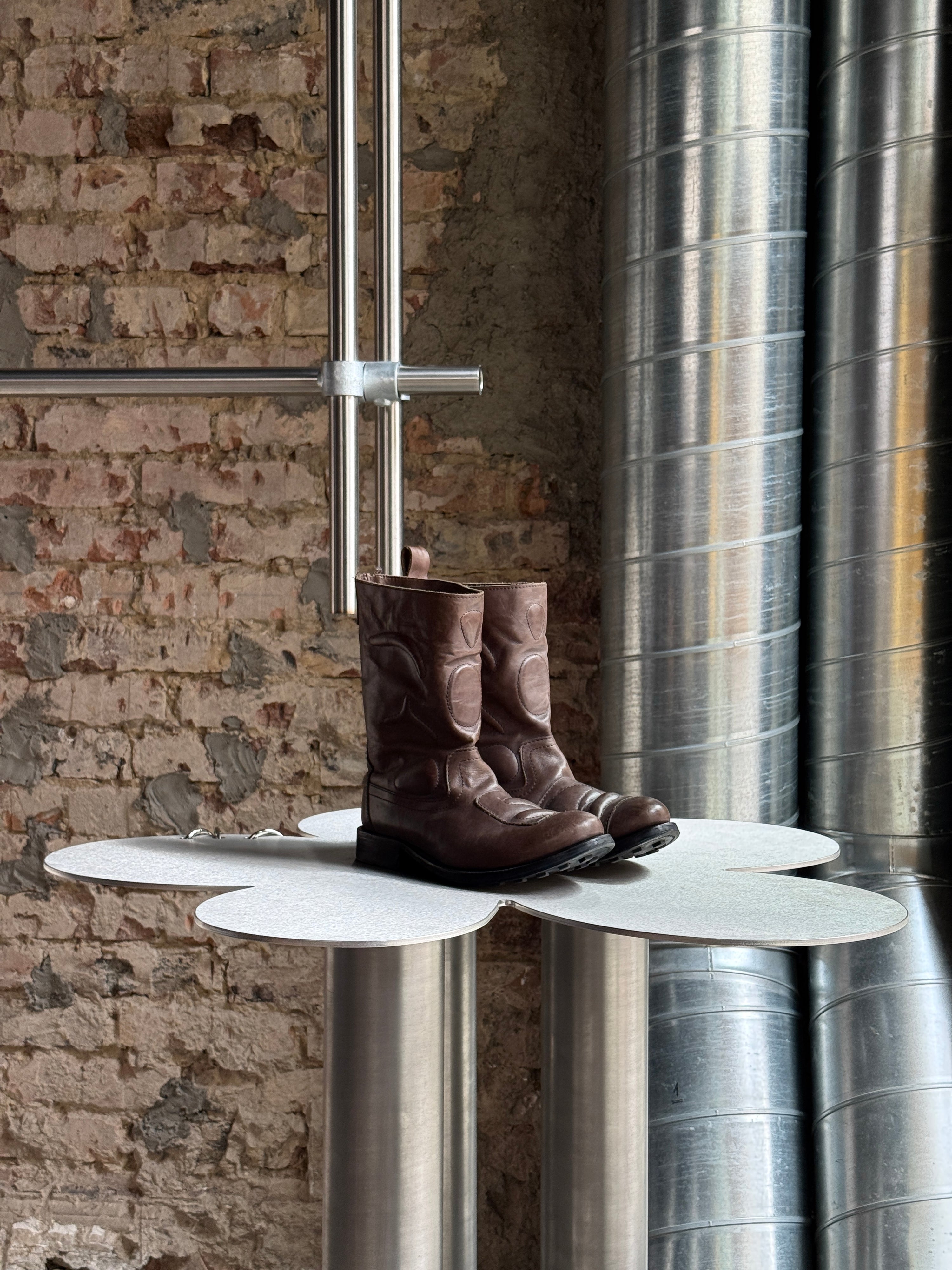 Vintage 2000s Marithé + François Girbaud Brown Ankle Leather Boots - EU 41