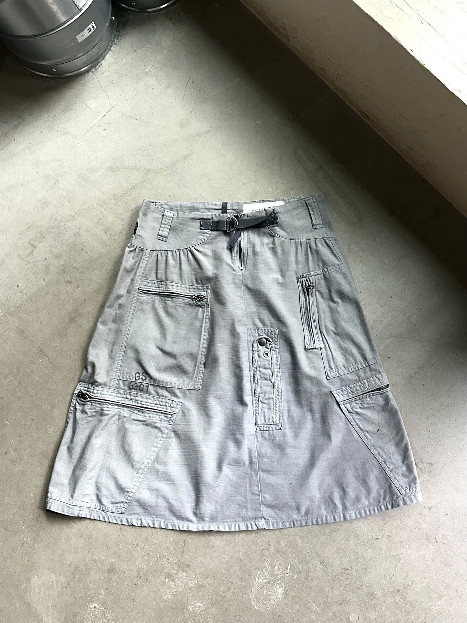 2000s G-Star Cargo Skirt Grey - M