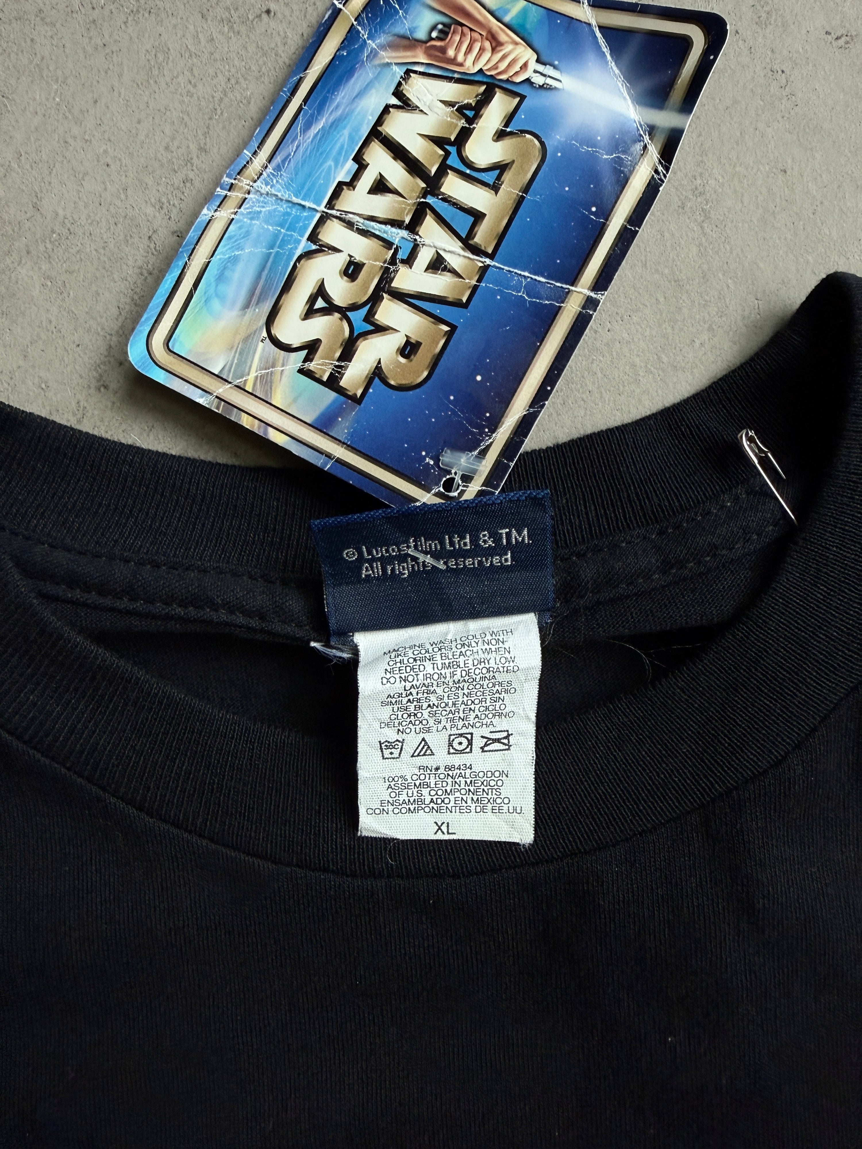 Vintage 2002 Deadstock Star Wars "Jango Fett" T-Shirt Black - XL