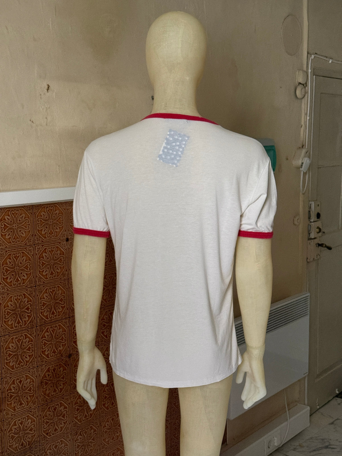 2000s Dsquared2 “Jammin”  White Rasta Ringer T-Shirt - M