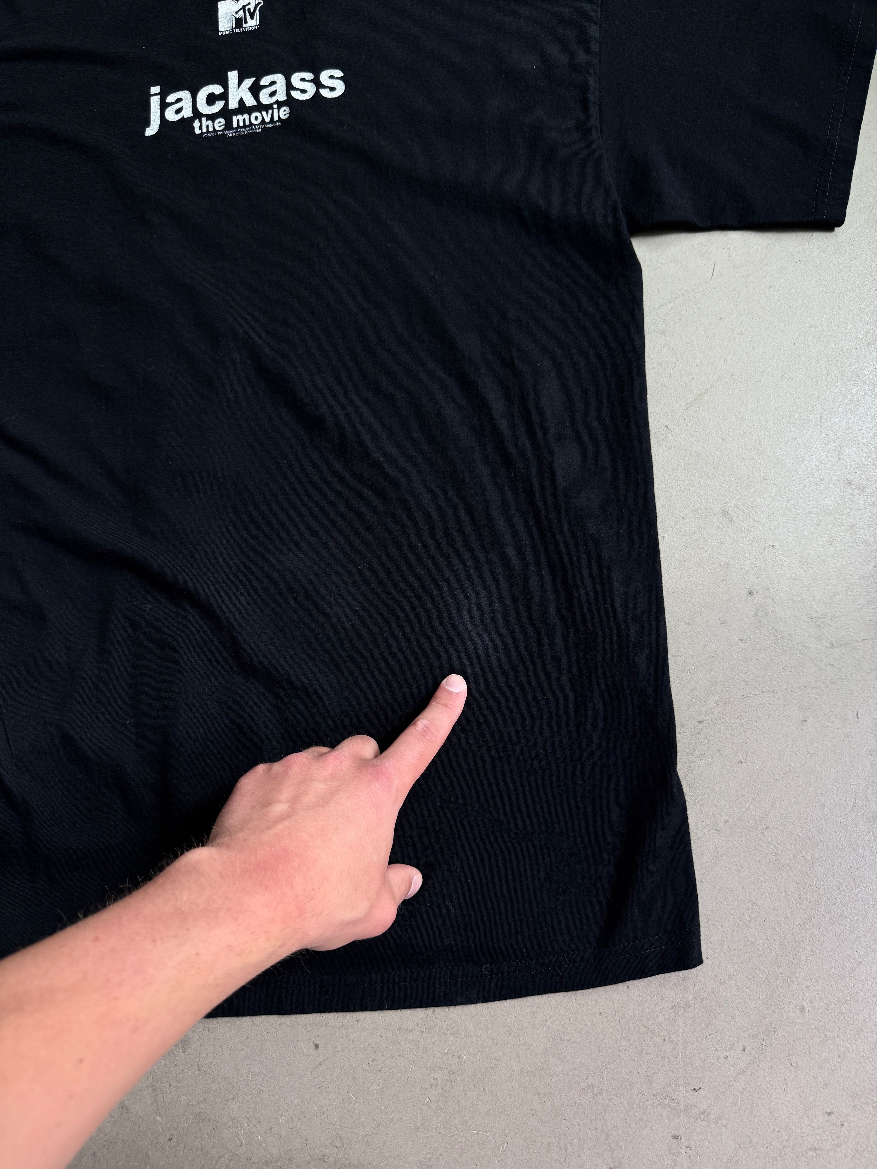 Vintage 2002 Jackass Movie Promo Tee Black - M