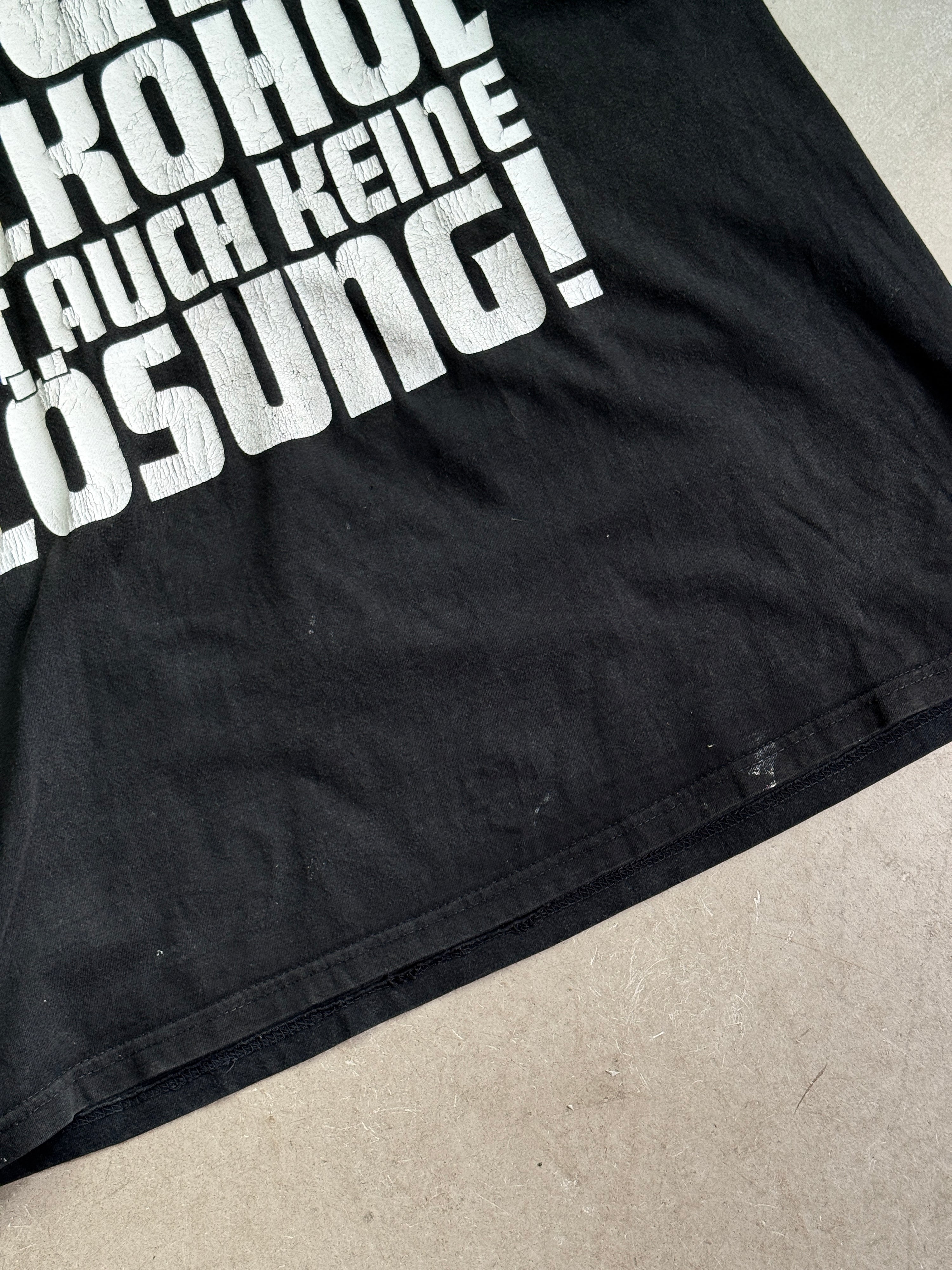 Vintage 2002 Die Toten Hosen "Kein Alkohol ist auch keine Lösung" Band T-Shirt Black - L