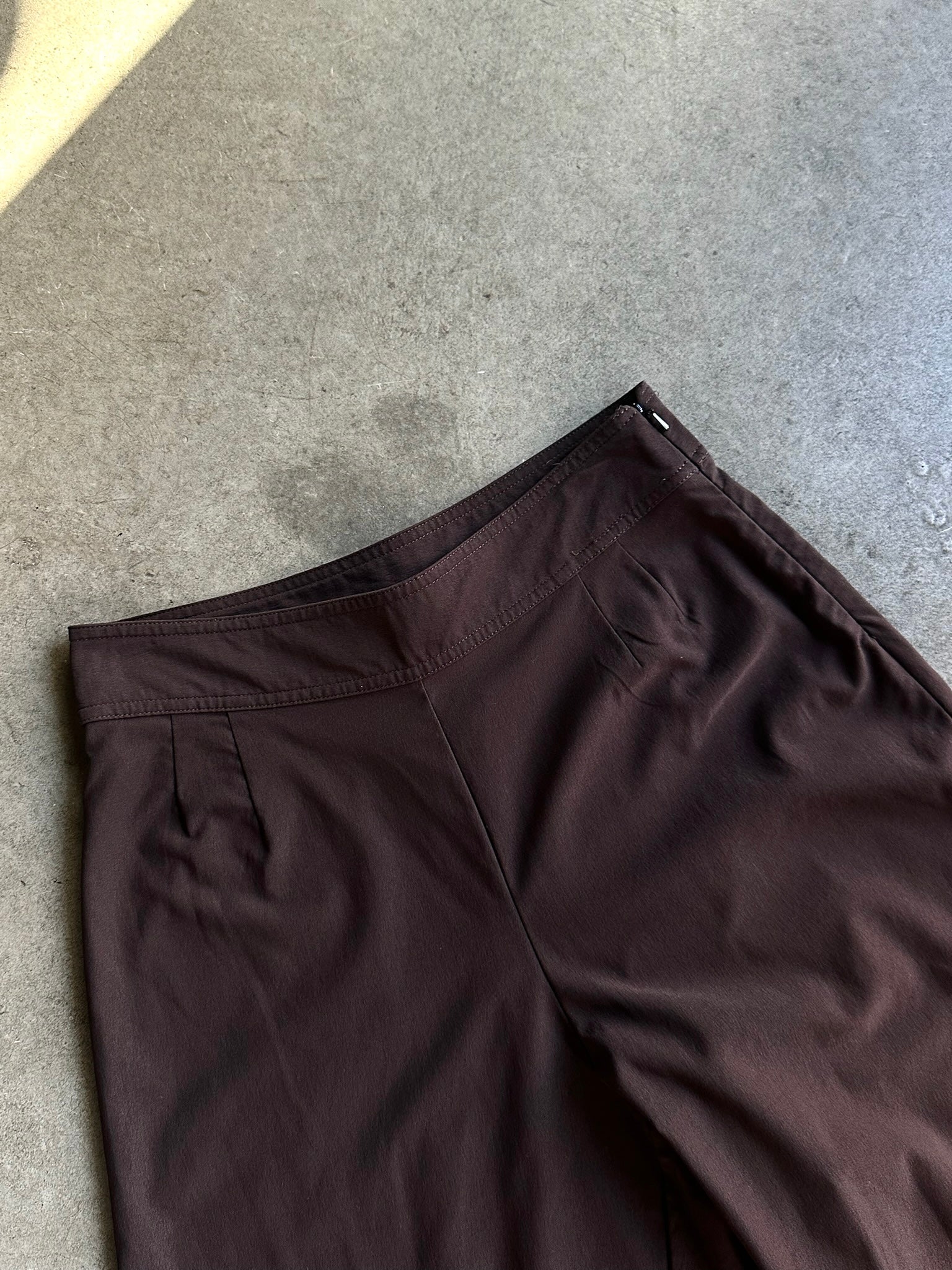 00s Adidas Trackpants Brown / Rose W27 L28