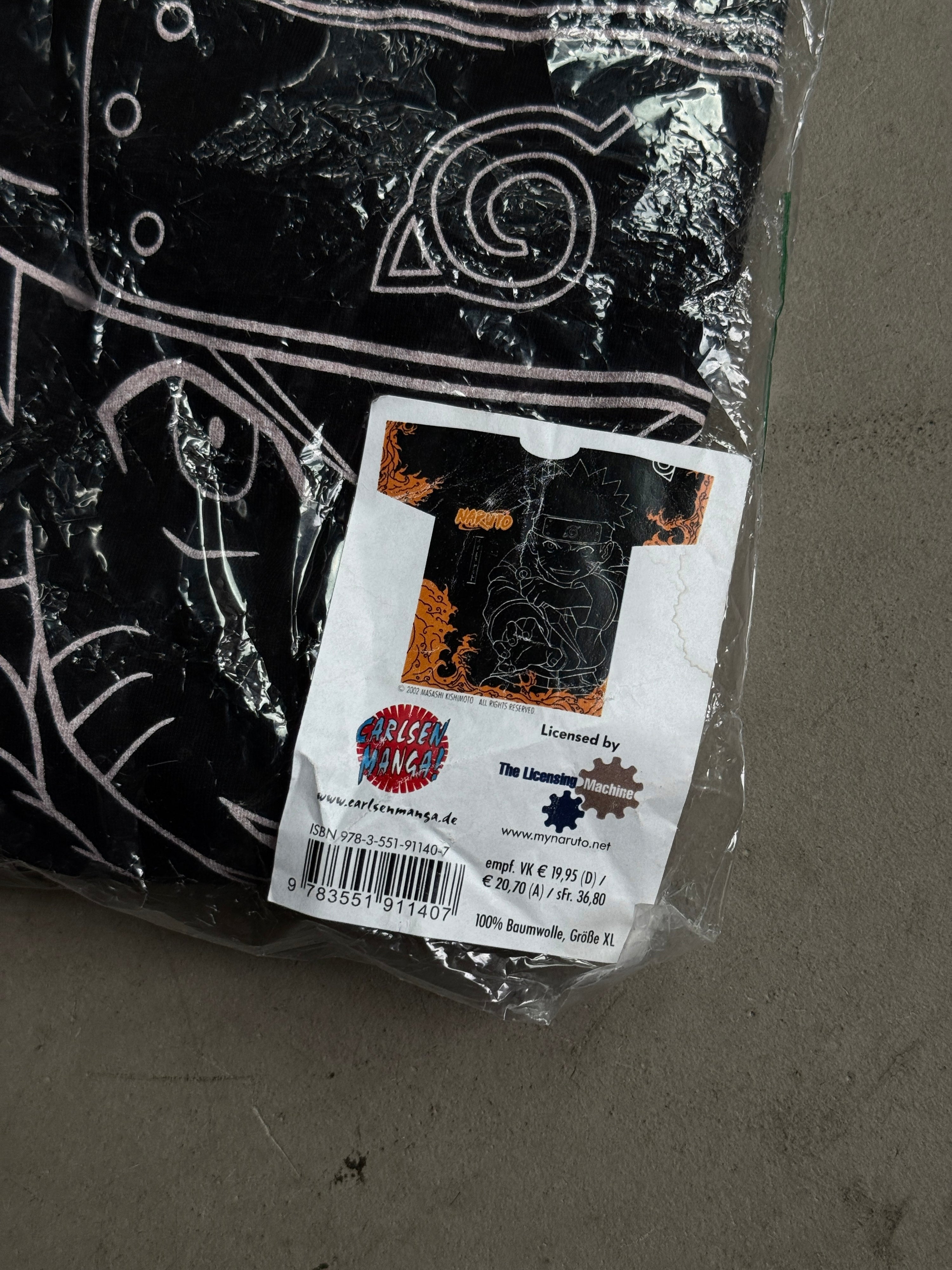 Vintage 2002 Deadstock Naruto T-Shirt Black - L