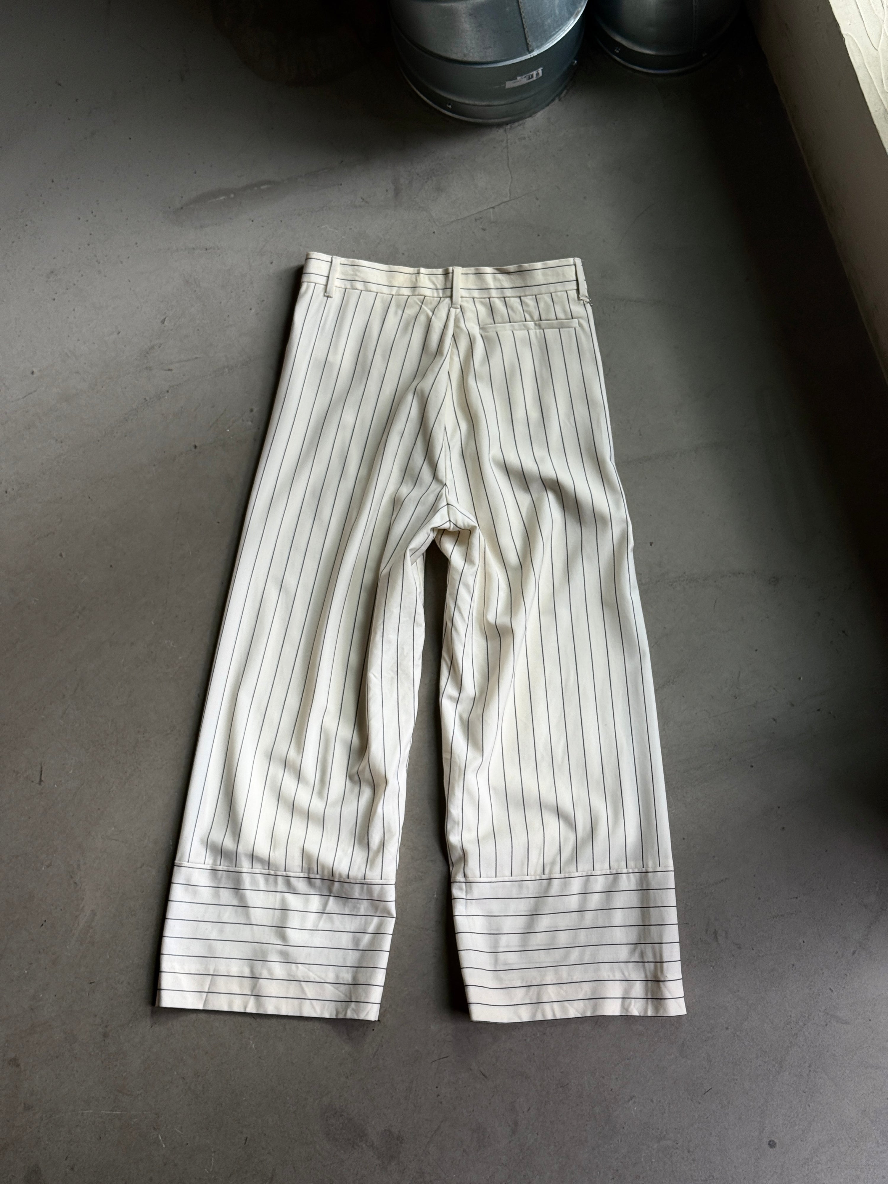 SS2014 Acne Studios “Kat Pinstripe” Trousers White - W29 L25