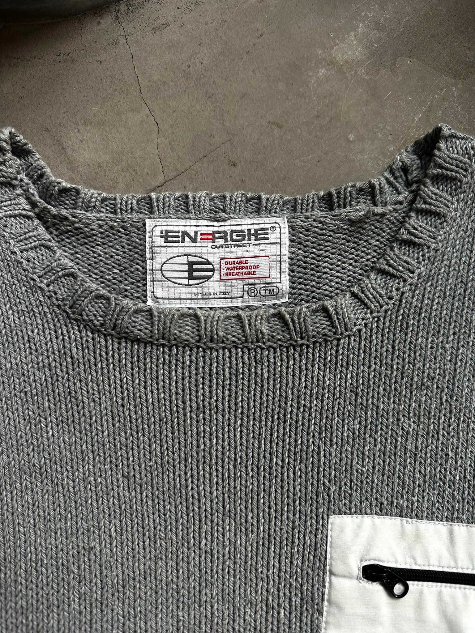 Vintage Energie “Miliatary” Knit Grey - L