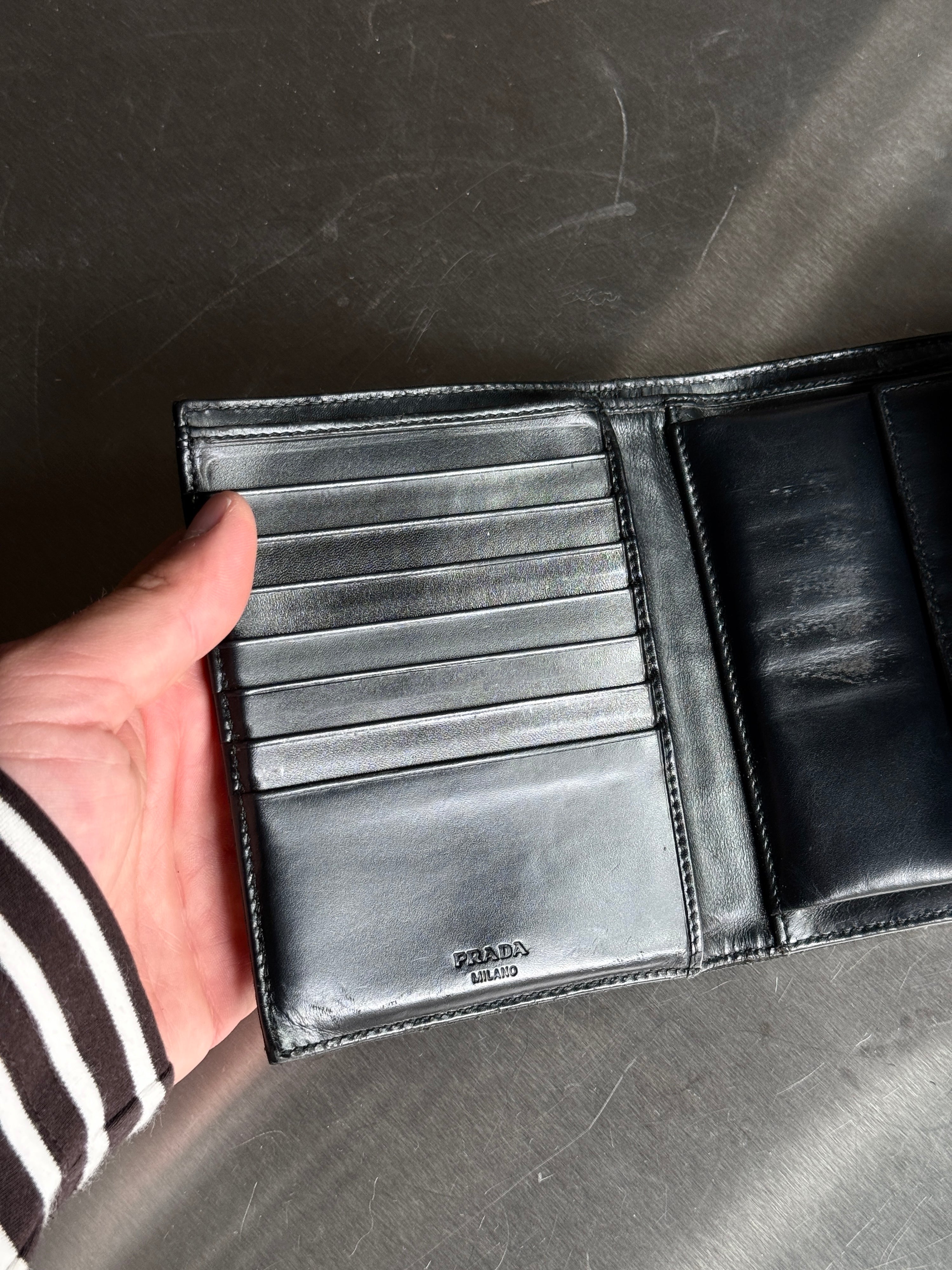 Vintage Prada Quilted Tessuto Nylon Wallet