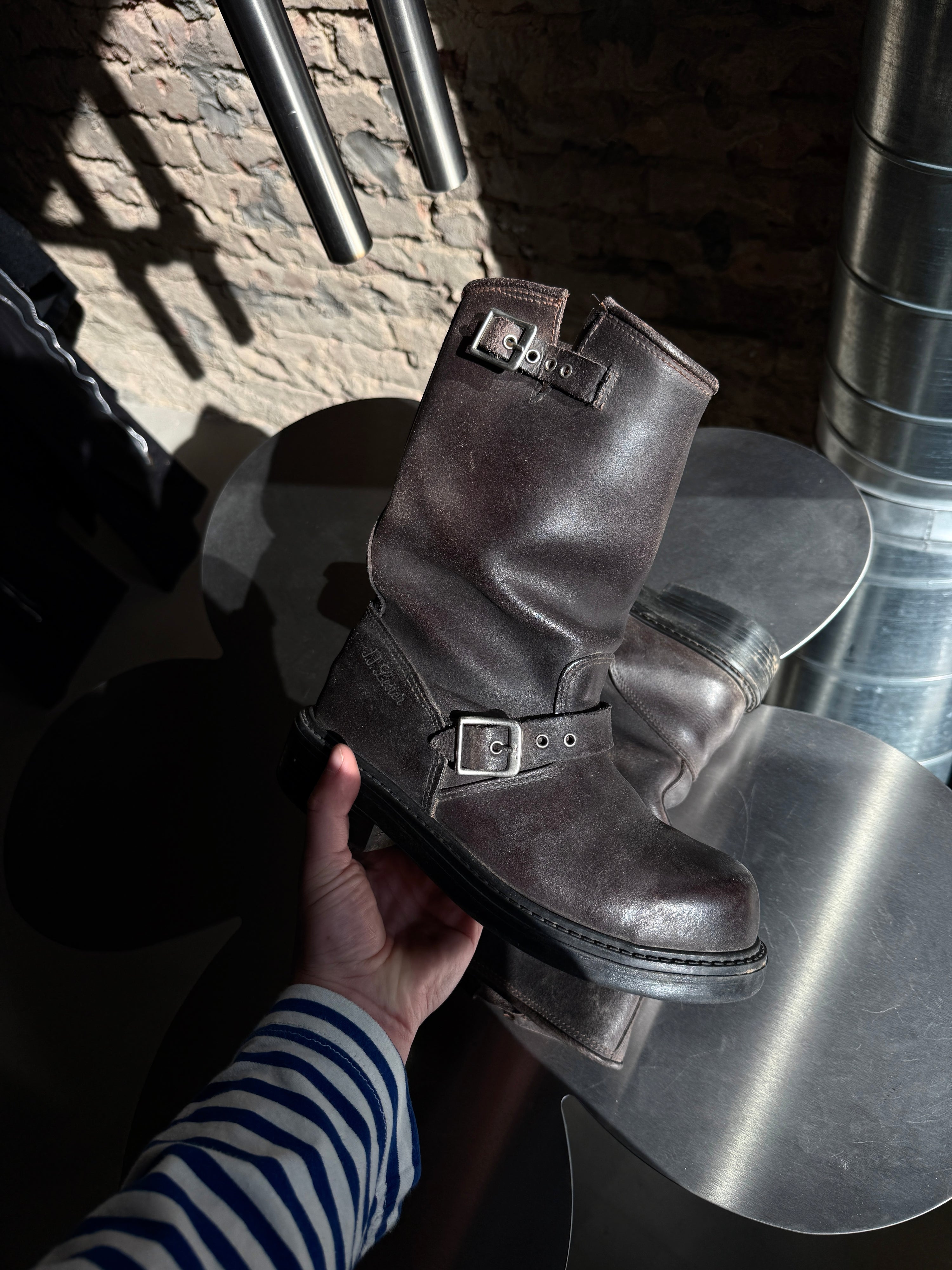 Vintage “JJ Lester” Leather Engineer Boots Brown - EU 38/39