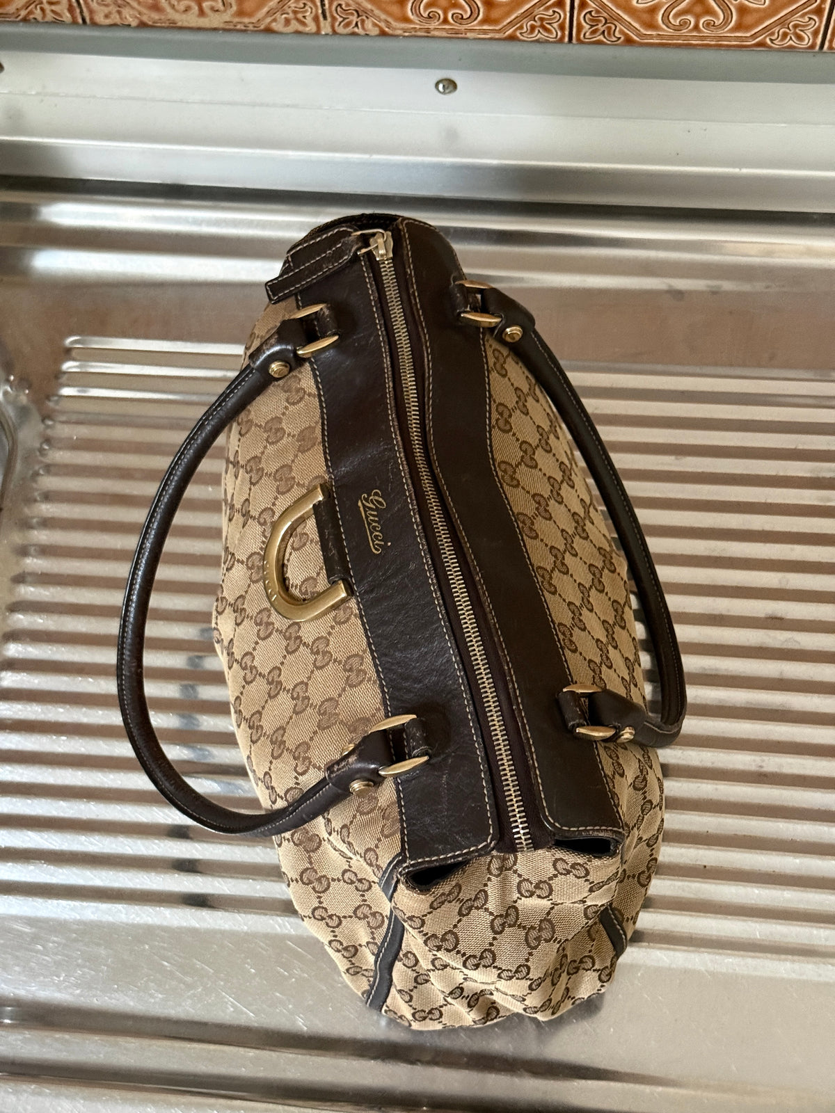 Gucci GG Canvas Abbey D-Ring Tote Bag