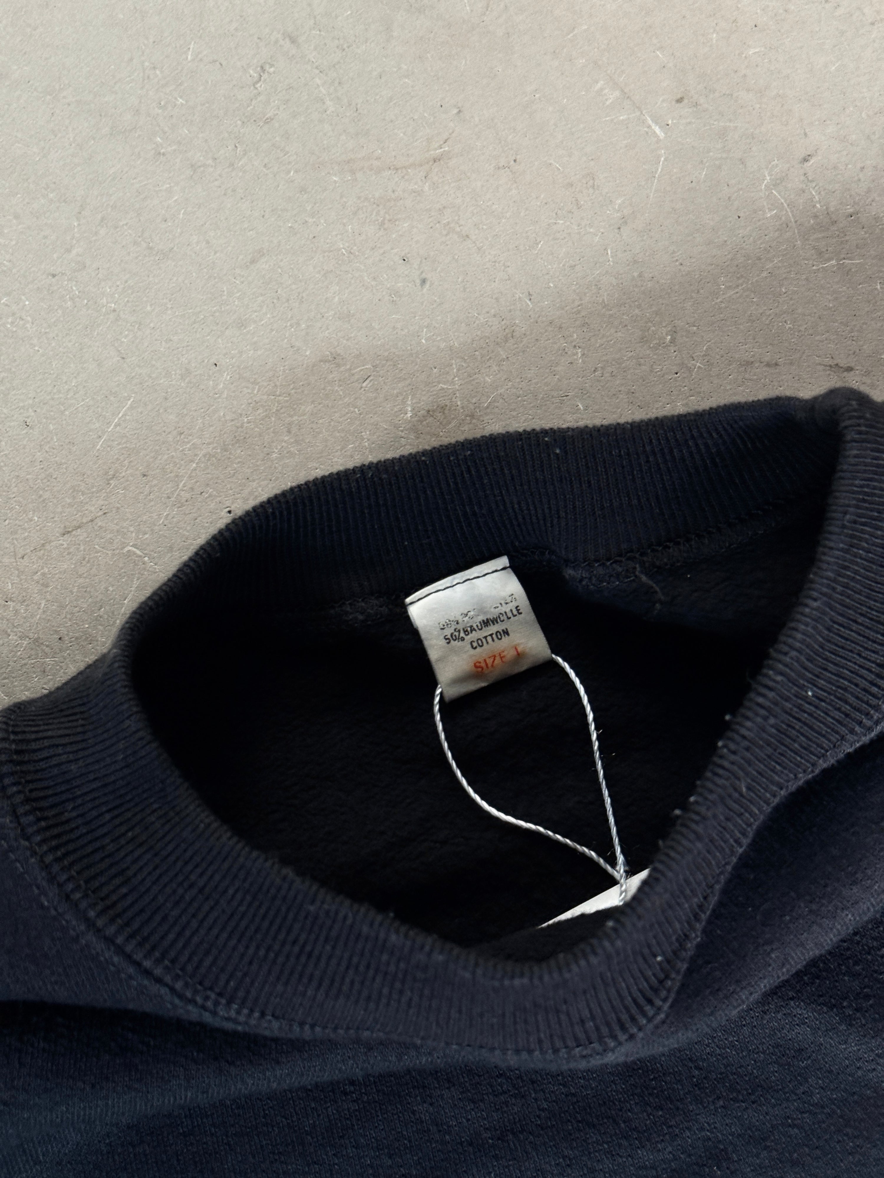 Vintage 1990s Hugo Boss “I’m the Boss” Bootleg Sweater Black - L