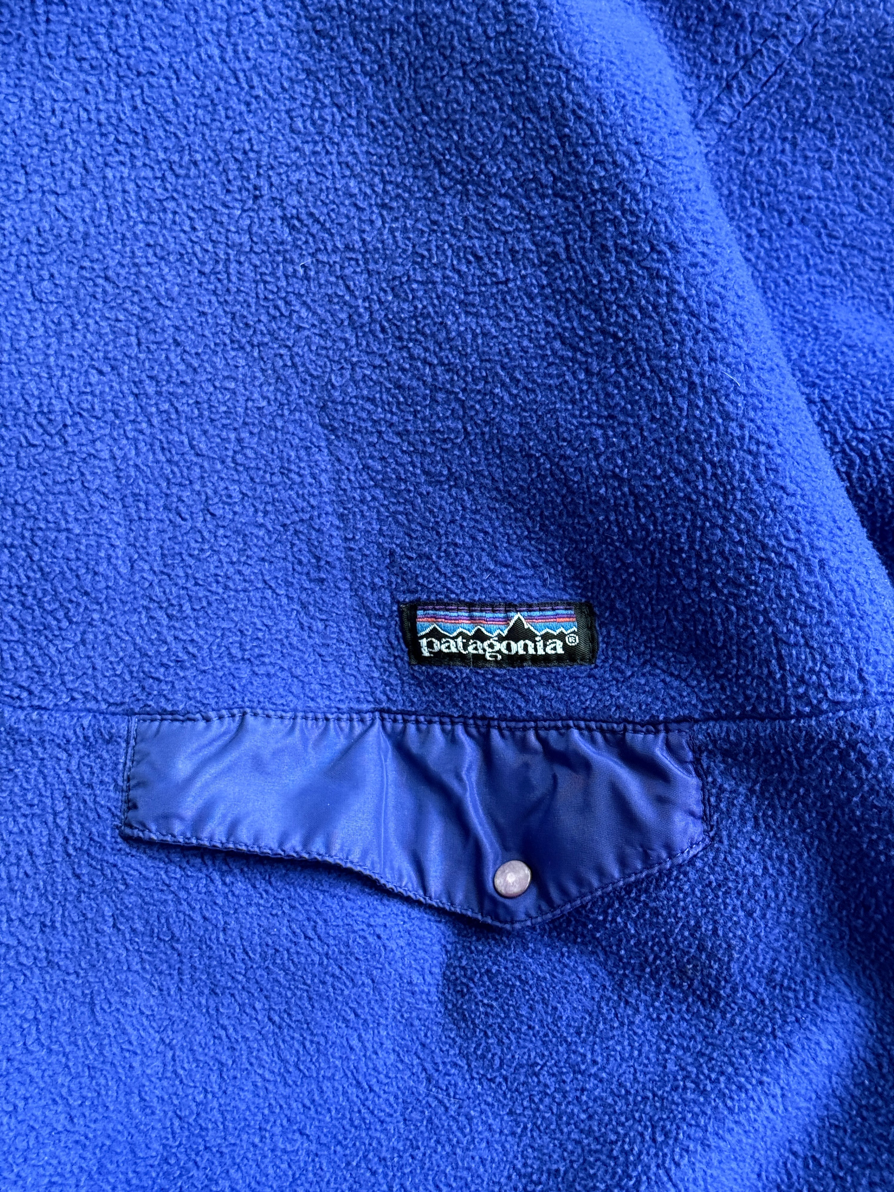 Vintage 1990s Patagonia Snap T Fleece Purple - XL