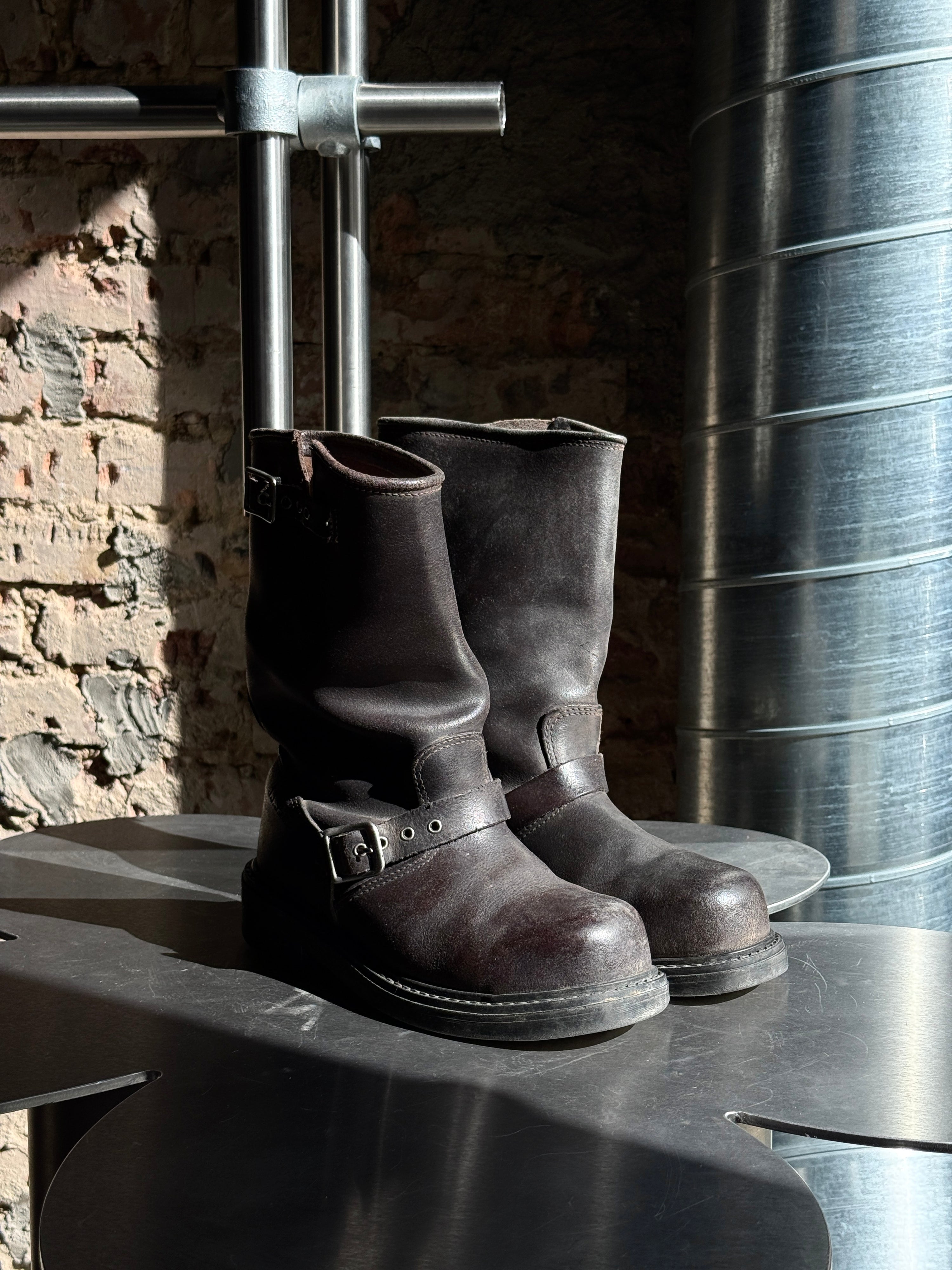 Vintage “JJ Lester” Leather Engineer Boots Brown - EU 38/39