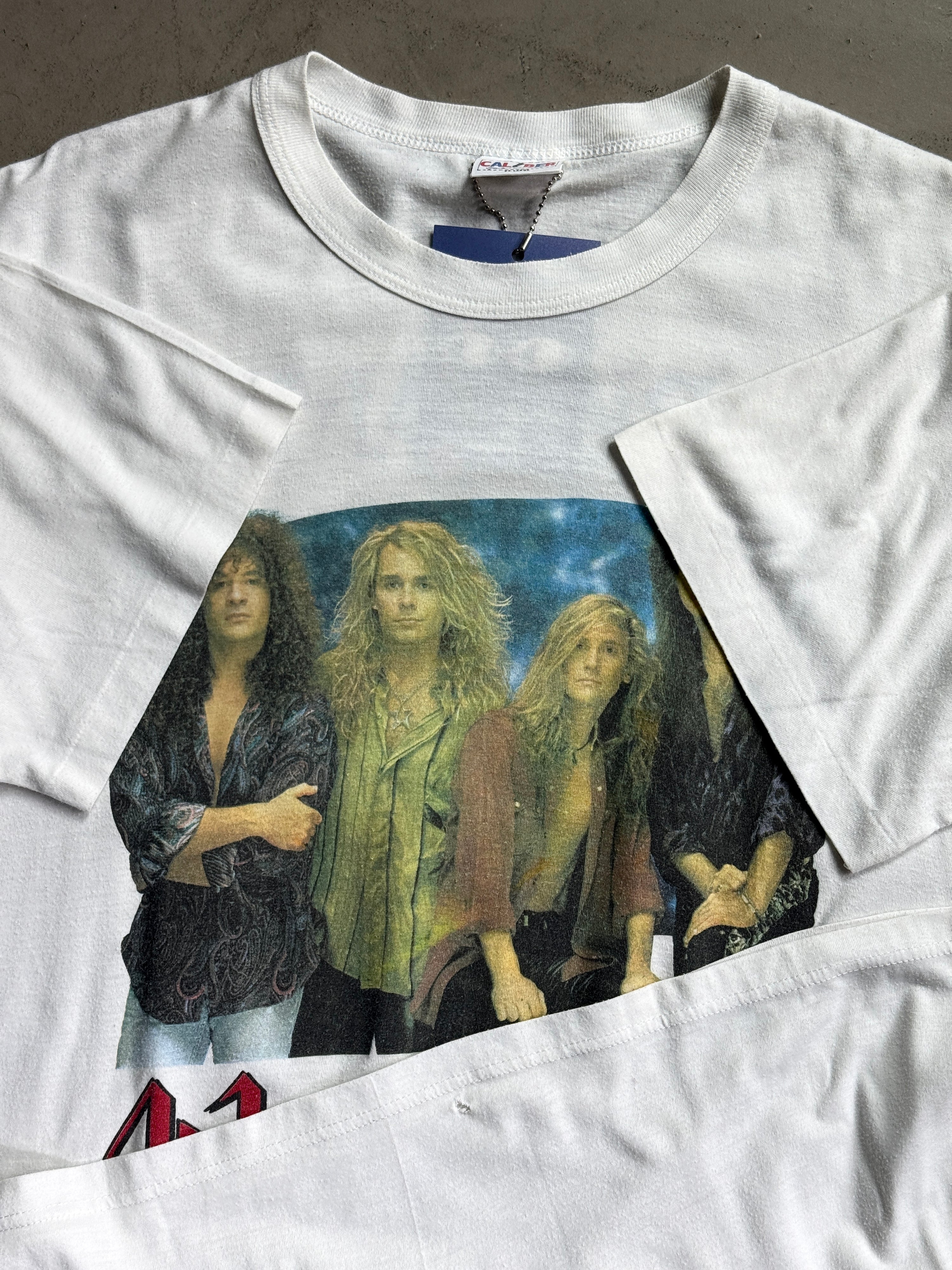 Vintage 1989 White Lion “Big Game” European Tour Tee White - L