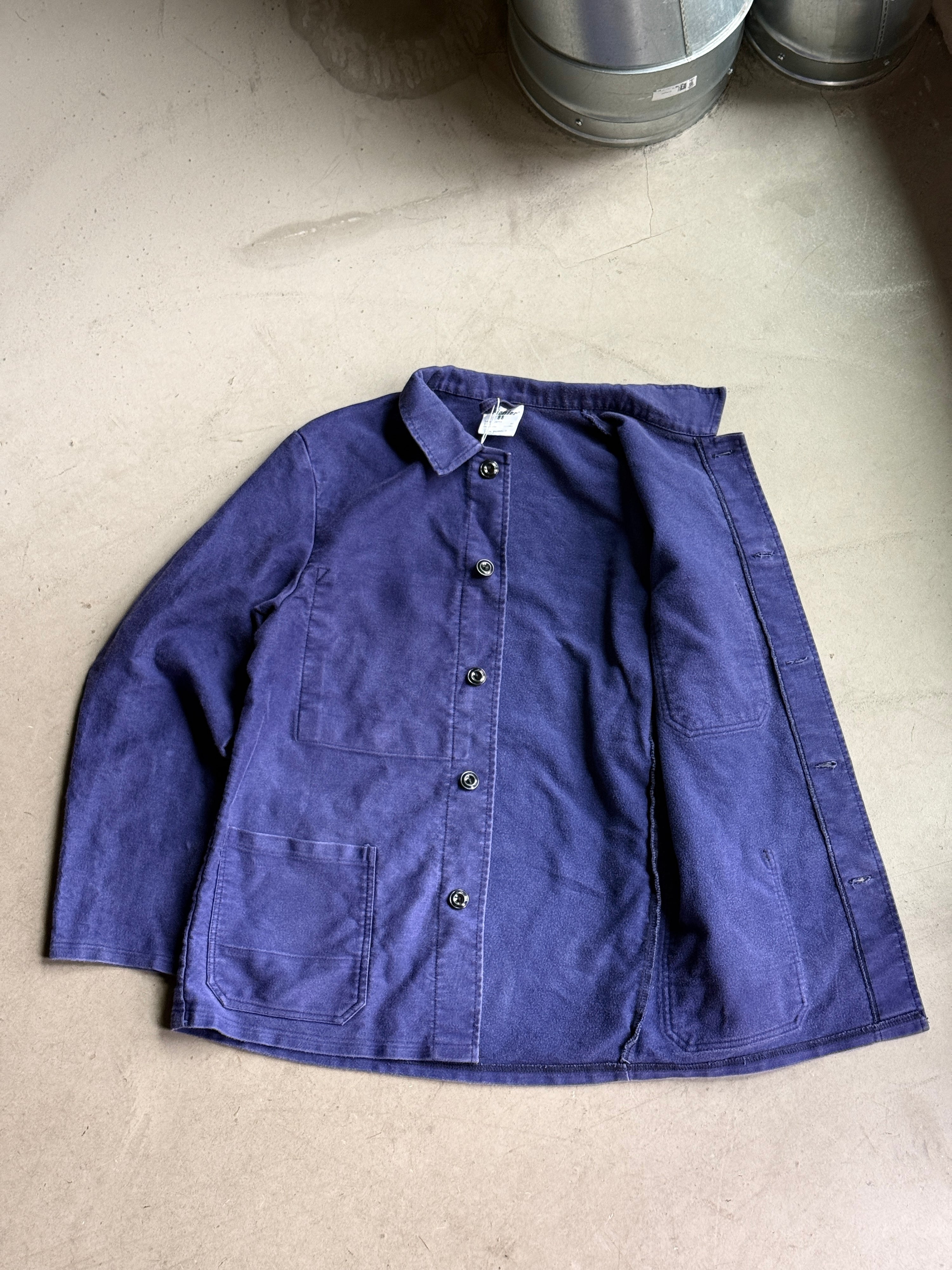 Vintage Pionier Bleu de Travail Faded Chore Coat Blue - M