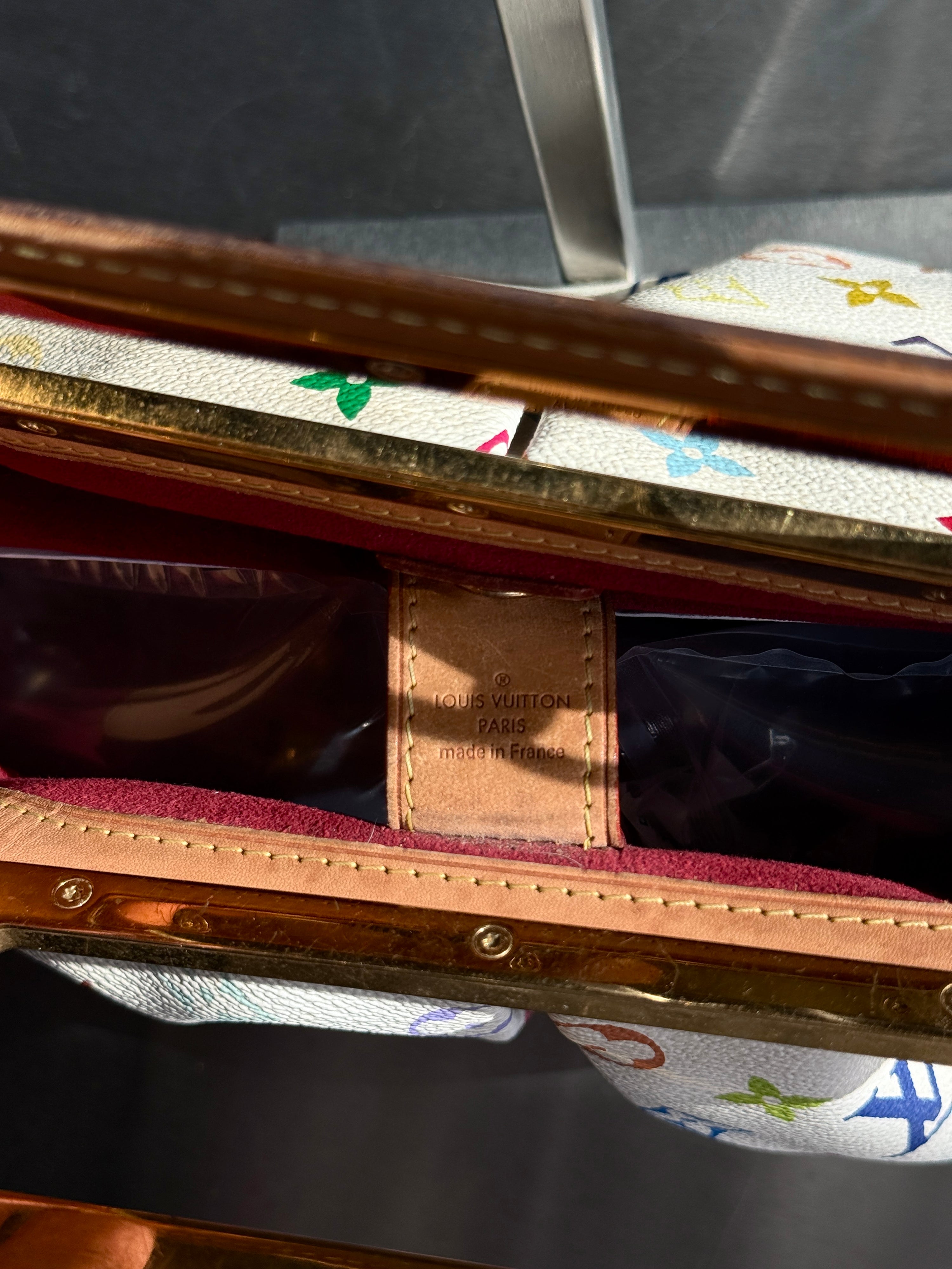 2011 Louis Vuitton Multicolor Monogram Judy GM Bag White (TR3191)