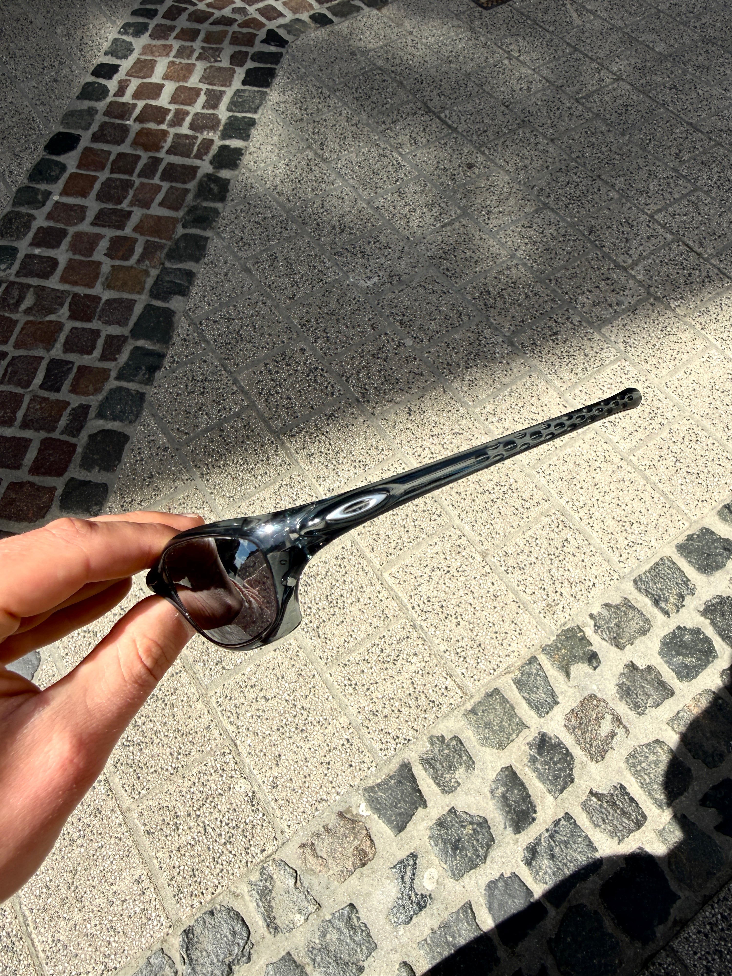 Vintage 2001 Oakley Fives 2.0 Crystal Transparent Sunglasses