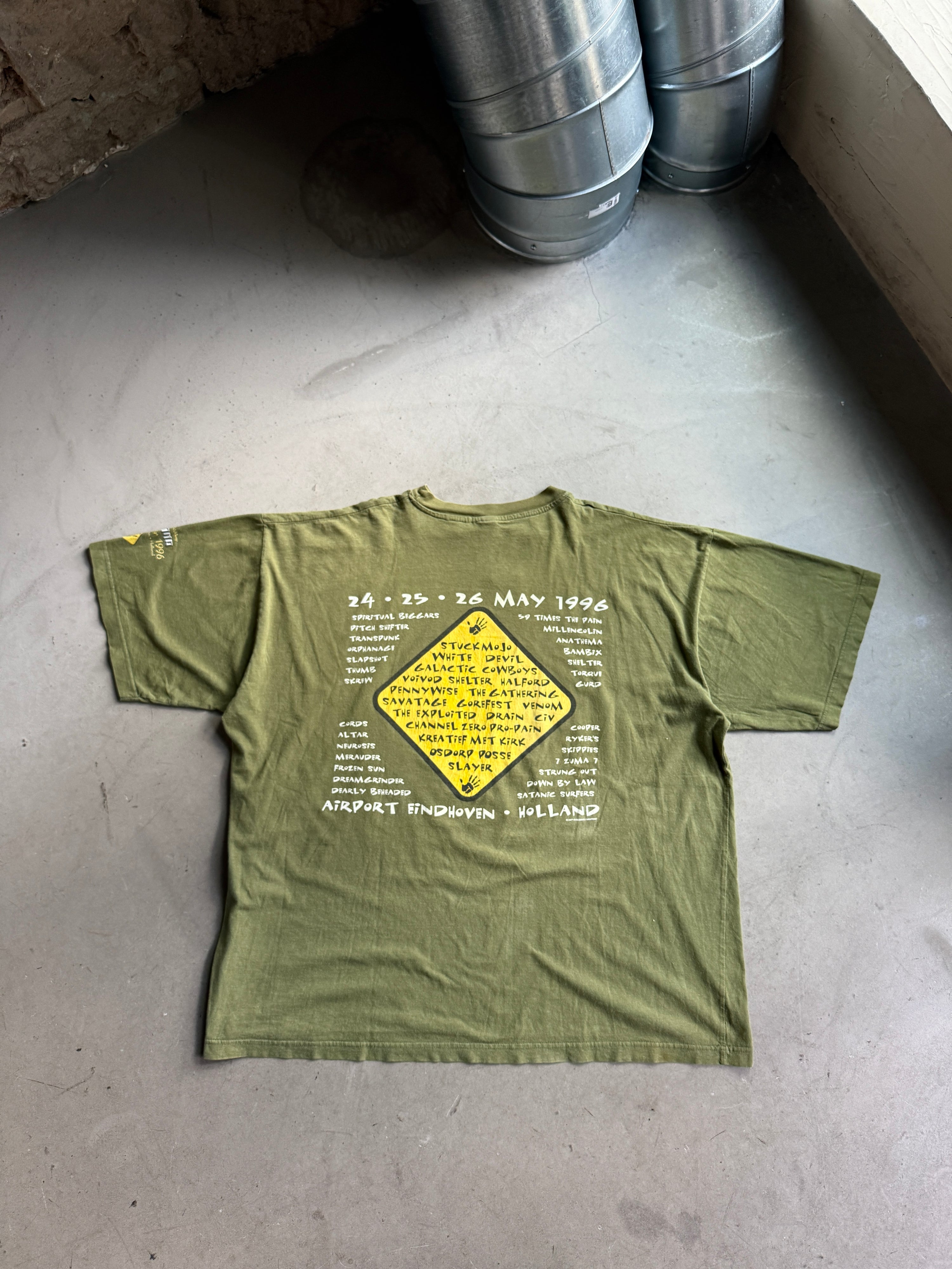 Vintage 1996 Dynamo Open Air Festival Tee Green - XXL