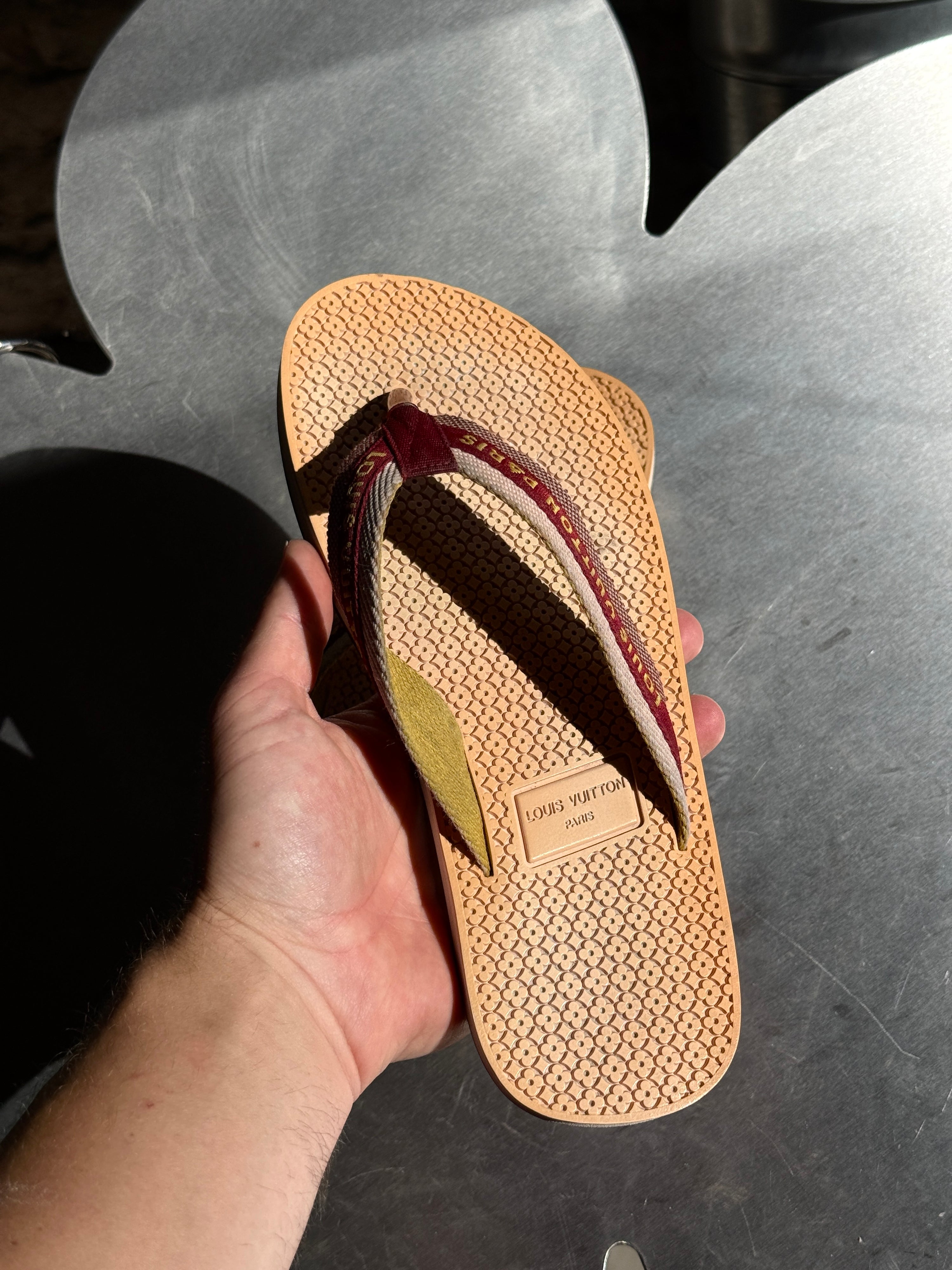 Louis Vuitton "Bahia" Rubber Flip Flops / Sandals (EU 38)