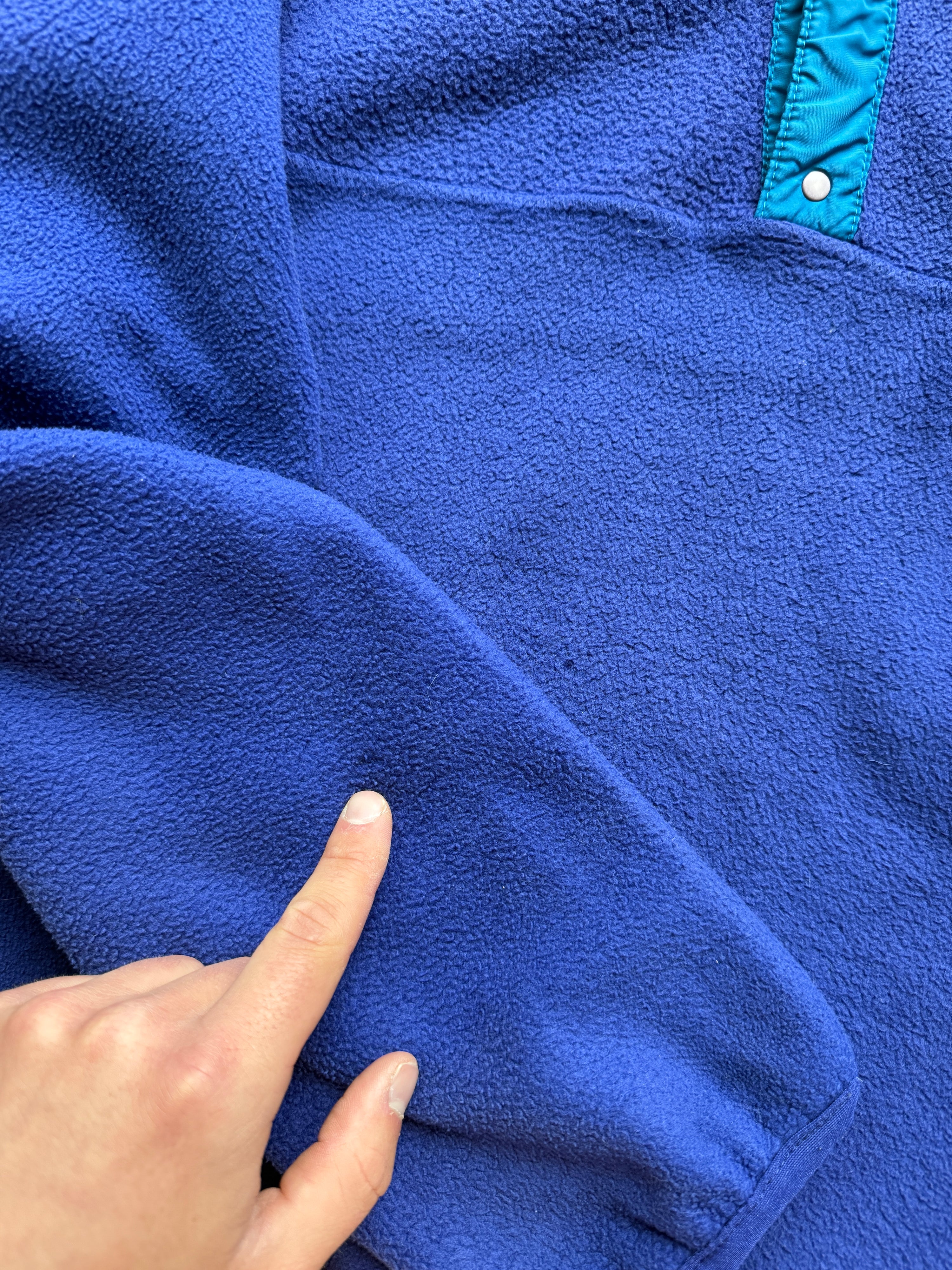 Vintage 1990s Patagonia Snap T Fleece Purple - XL