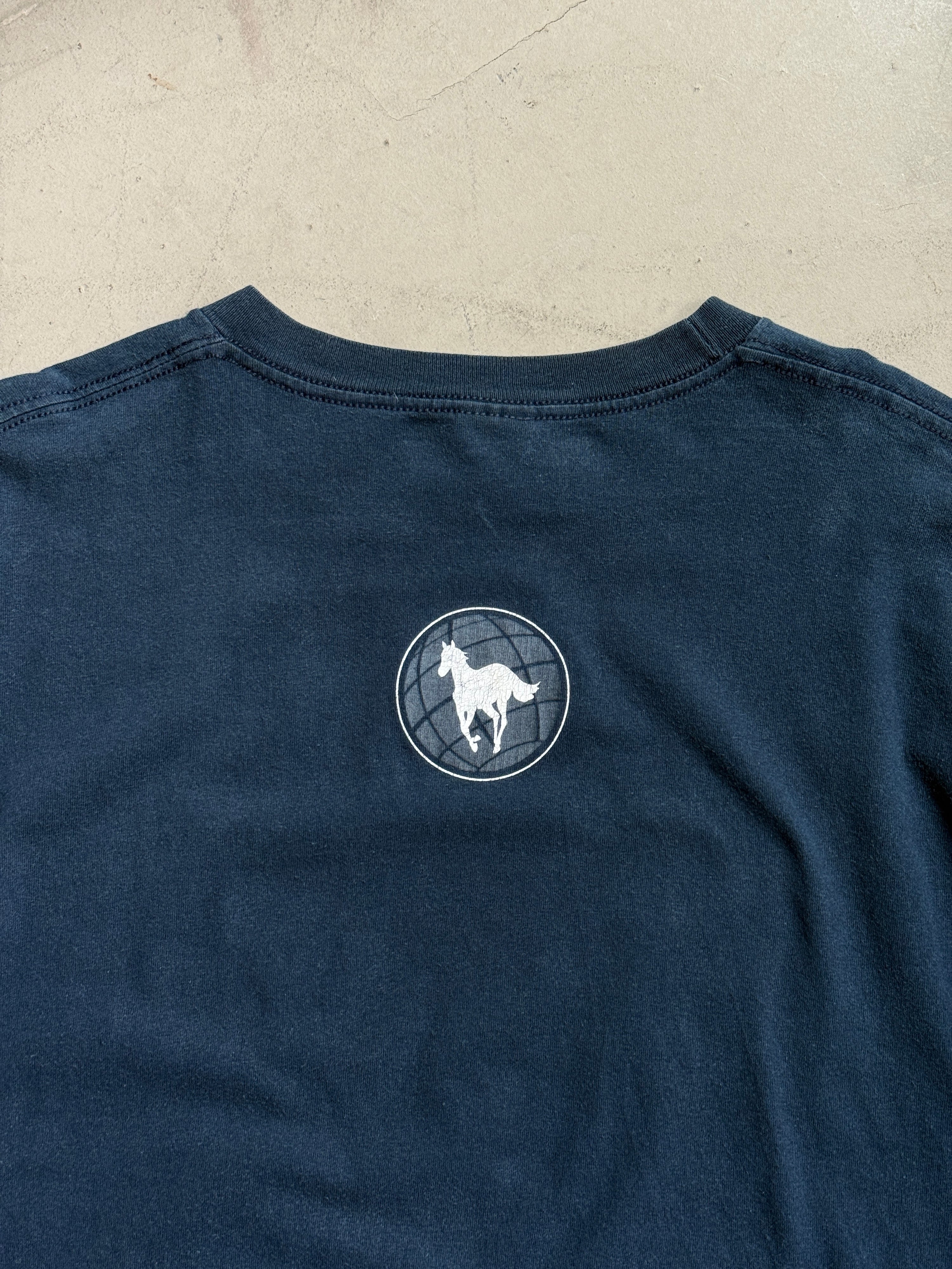 Vintage 2000s Deftones “In Stereo - White Pony” T-Shirt Navy - XL