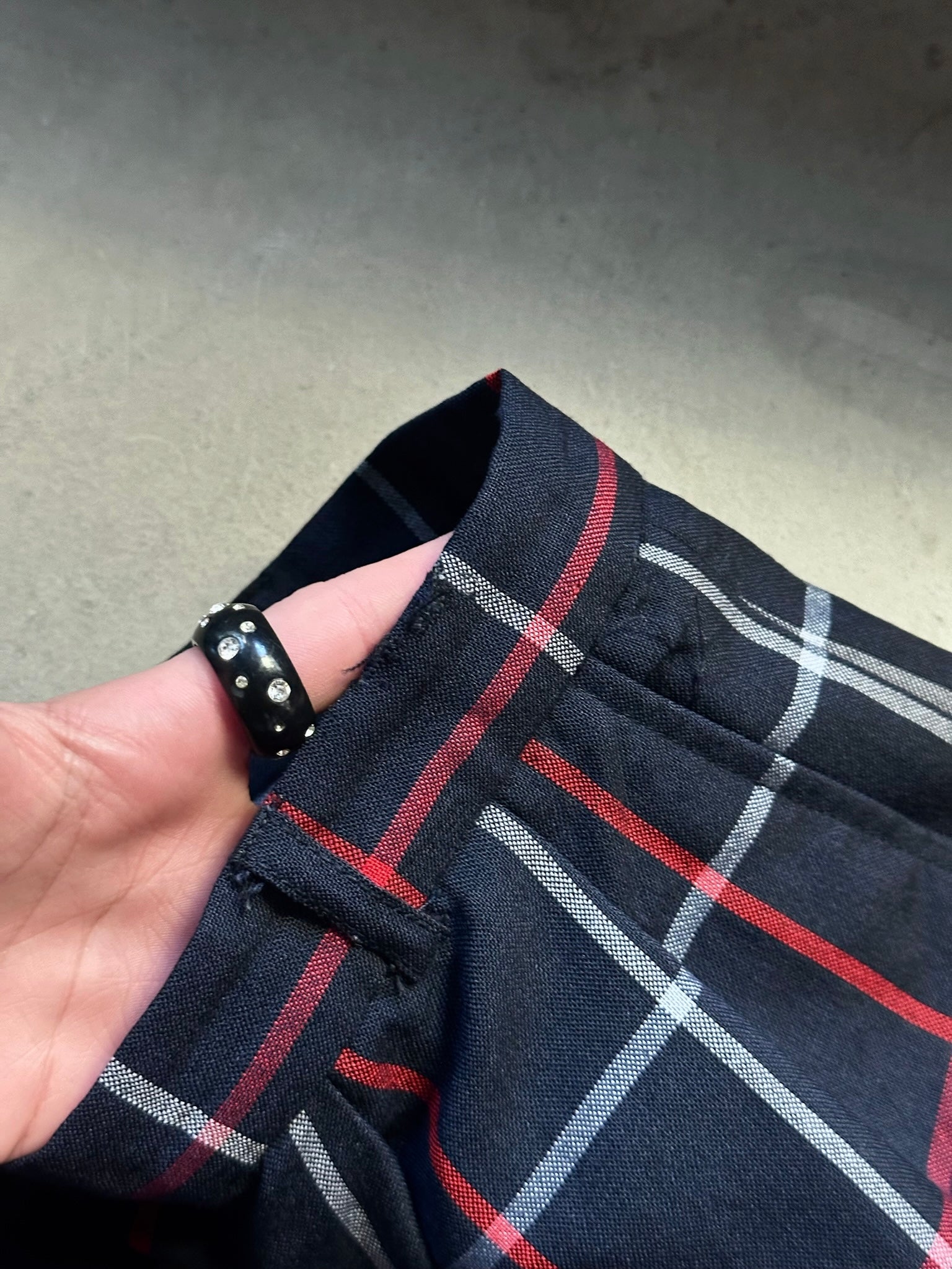Vintage Burberry Nova Check Wool Pants