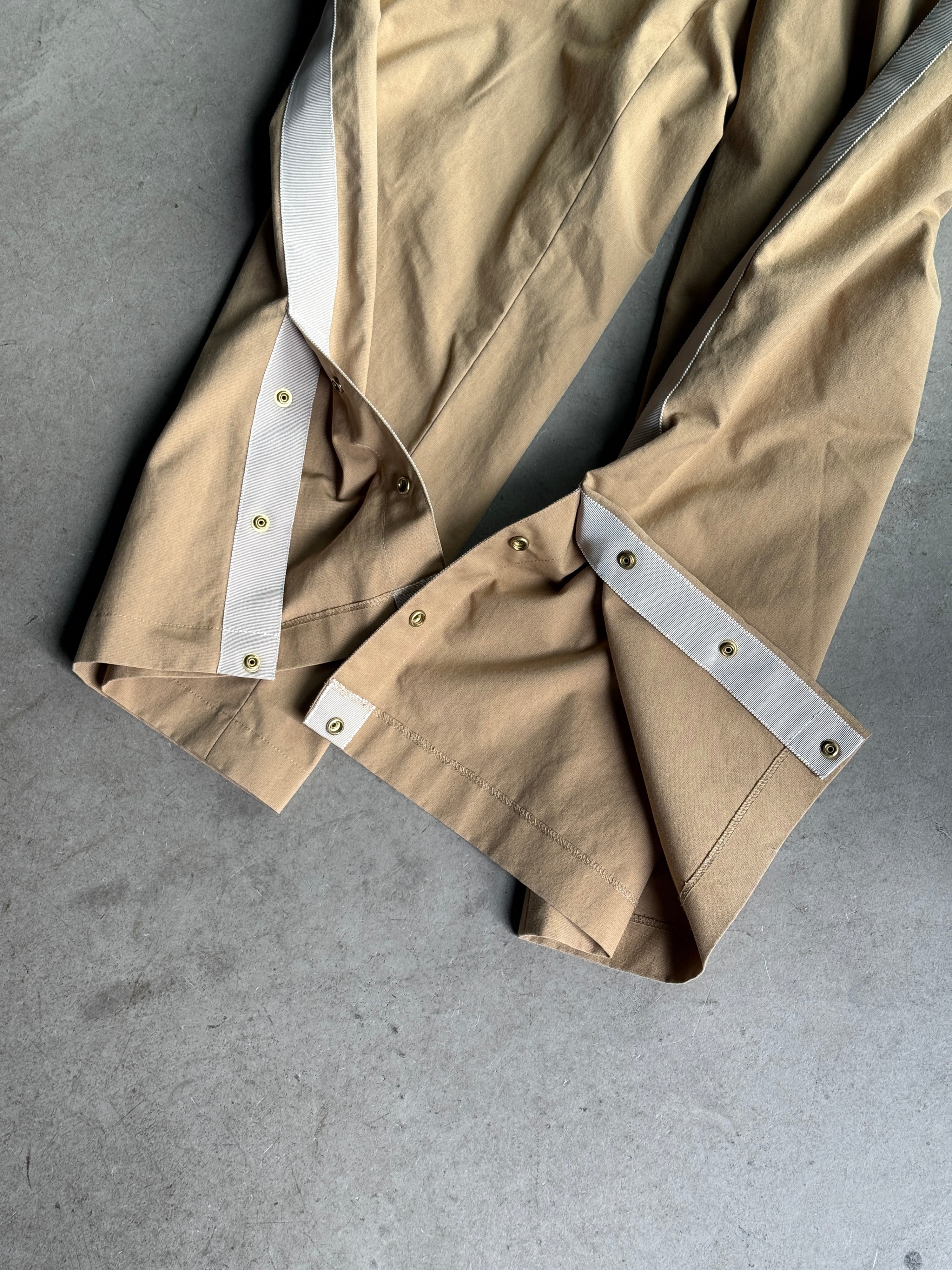 Modern Fred Perry Wide Leg Pants Beige - W25 L25