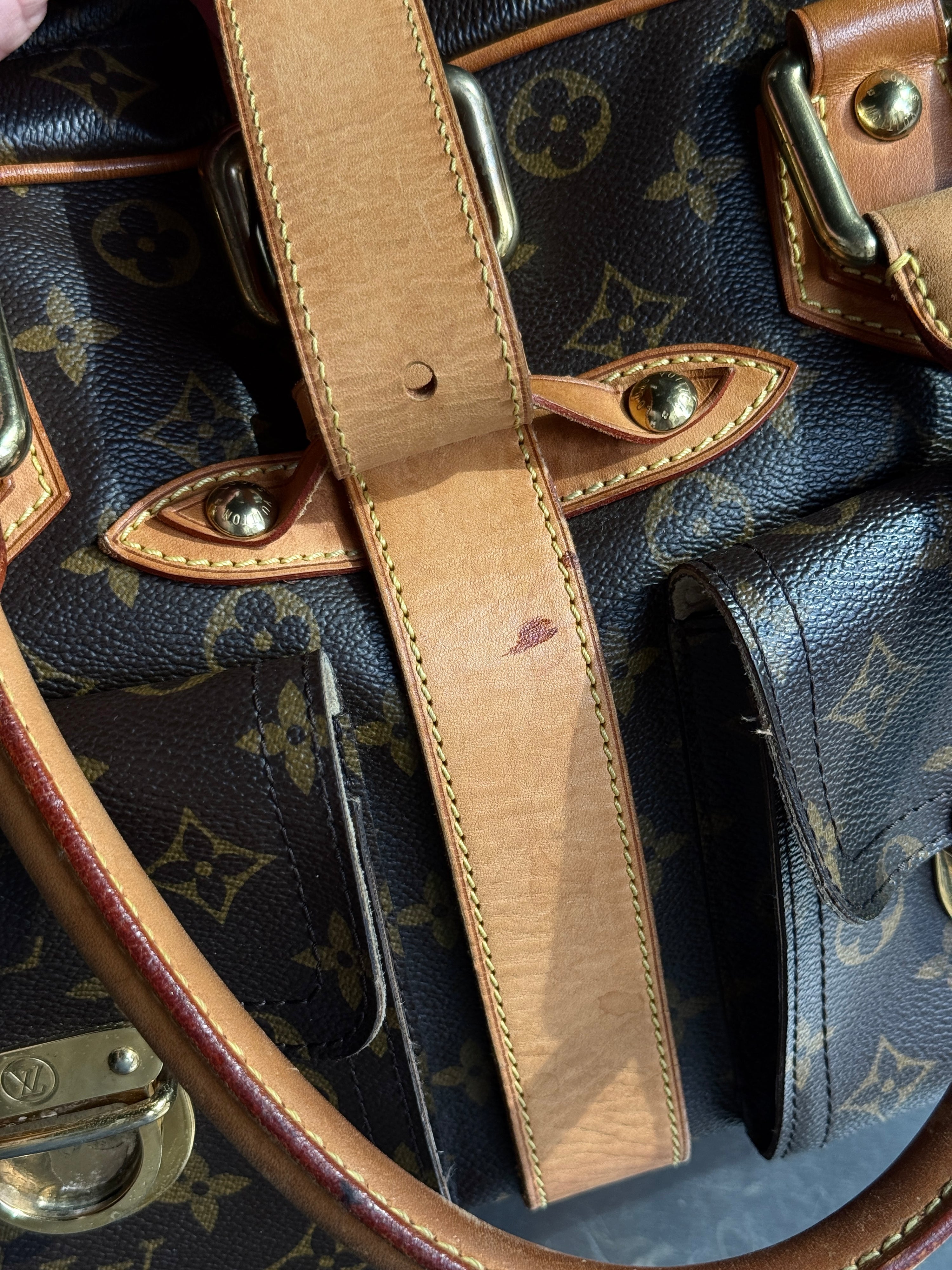 2009 Louis Vuitton Manhattan GM Bag Brown (FL0069)