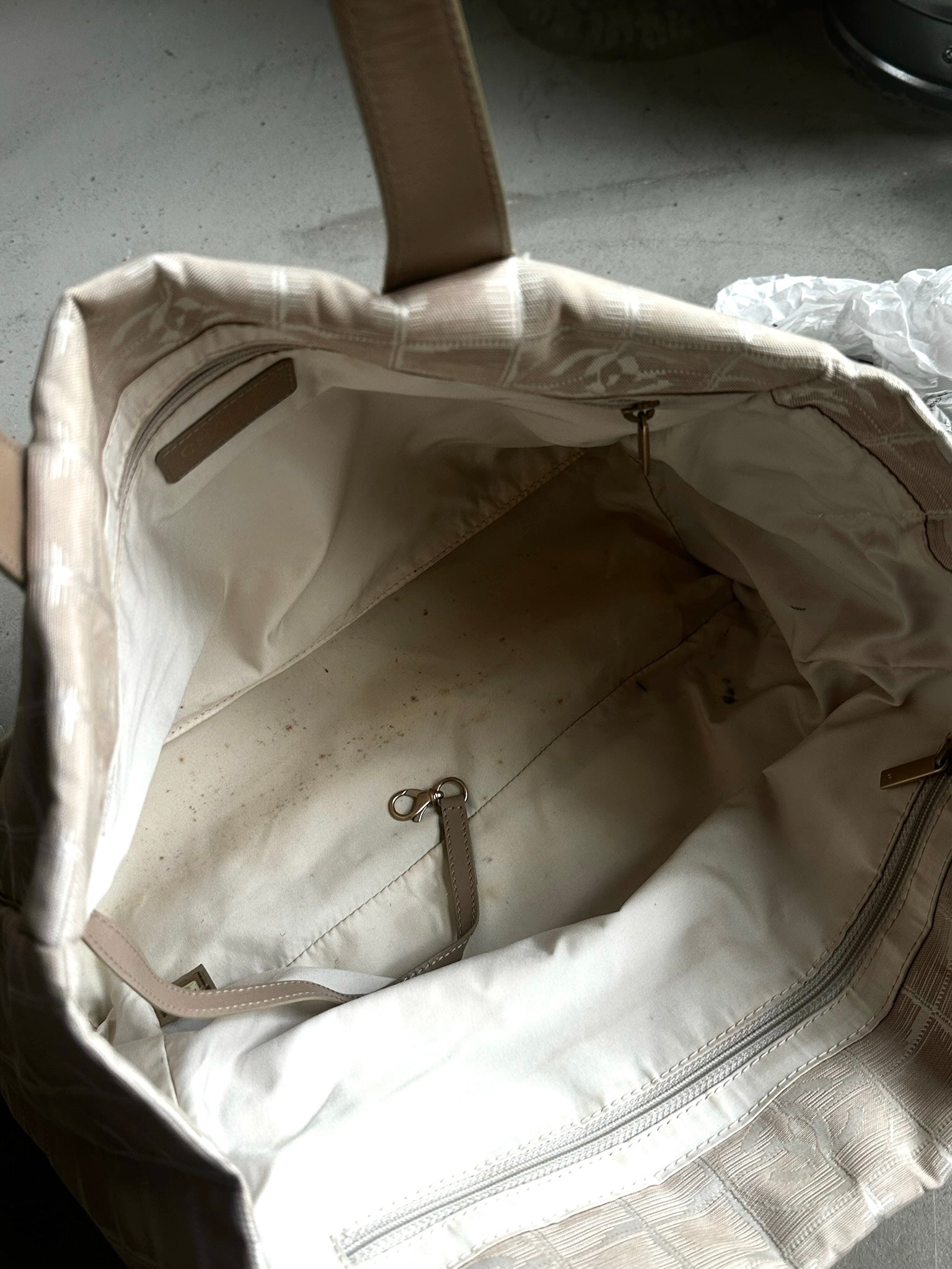 Vintage Chanel “Travel Line” Tote Bag