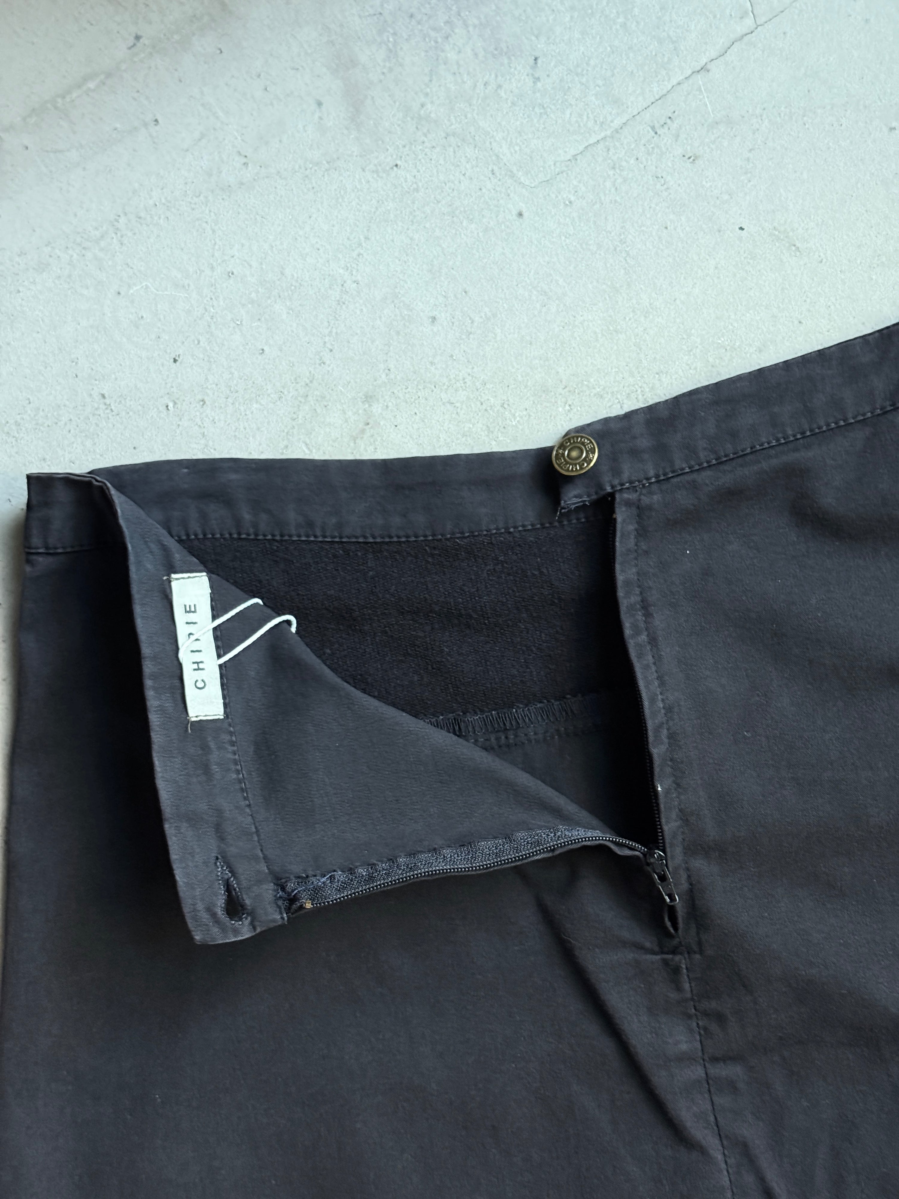 Vintage Chipie Distressed Maxi Skirt Black - M