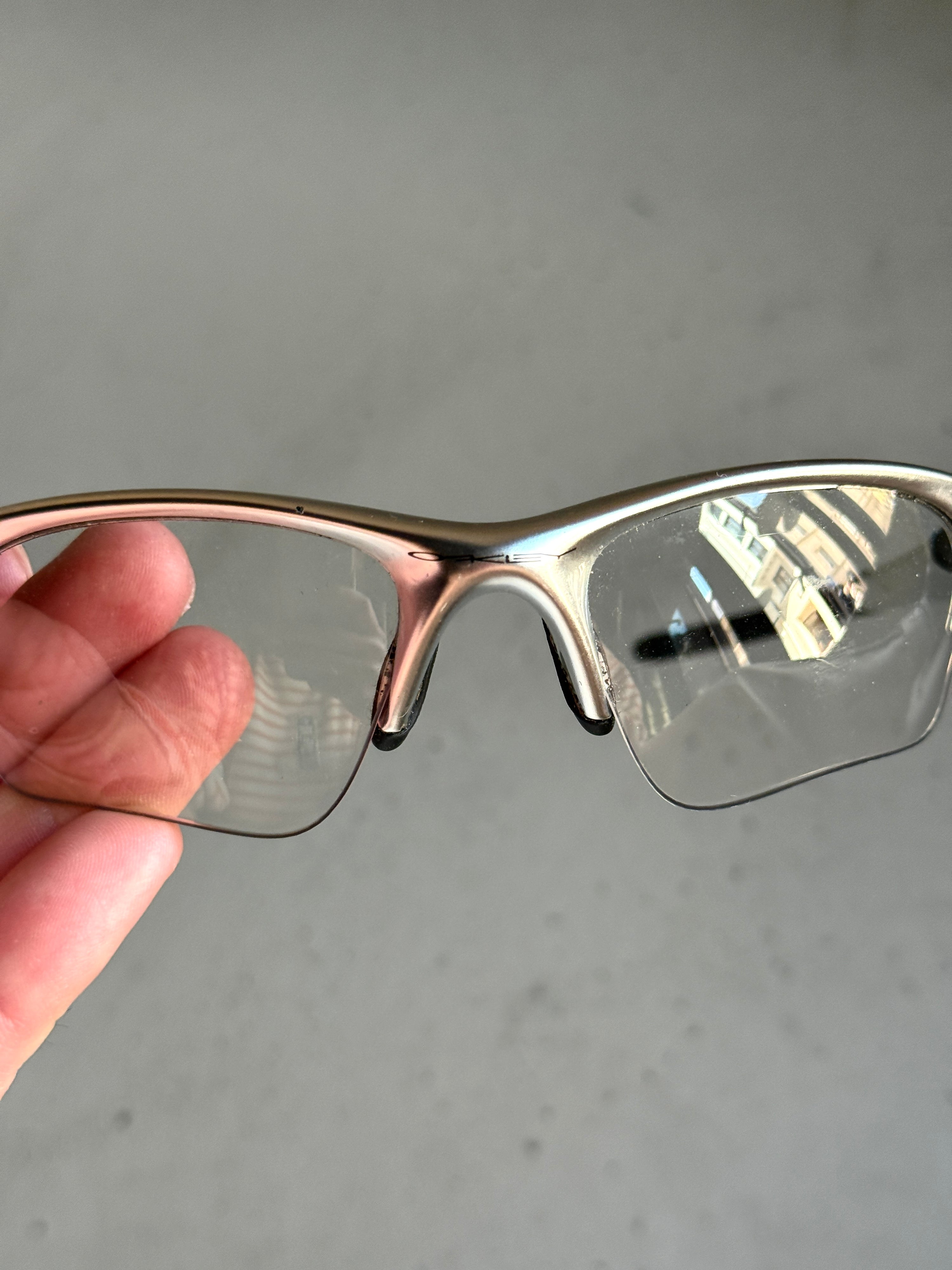 2000s Oakley Half Jackets Chrome Sunglasses