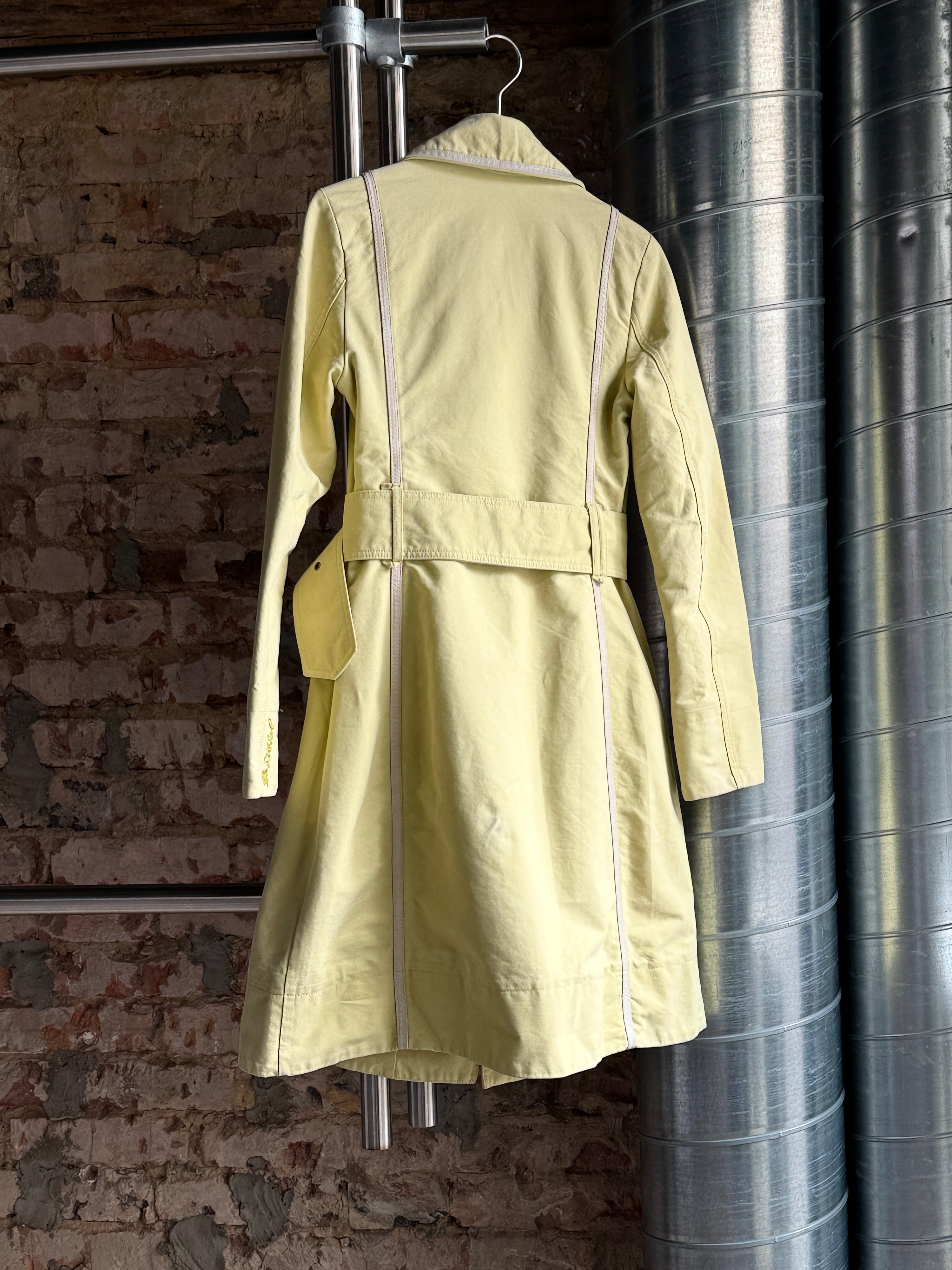 Vintage 2000s Diesel Trench Coat Mustard - S