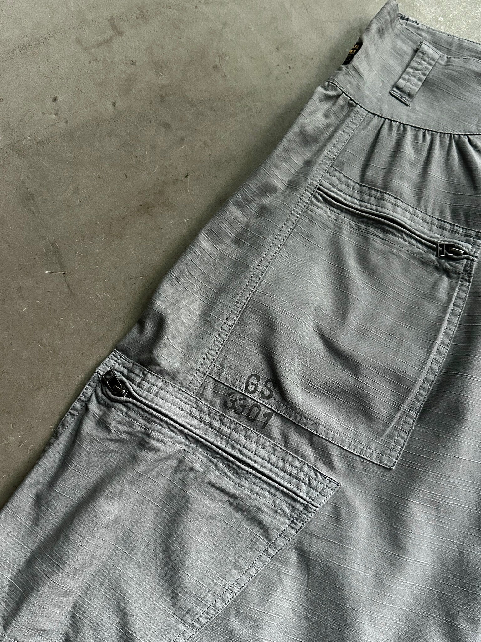 2000s G-Star Cargo Skirt Grey - M