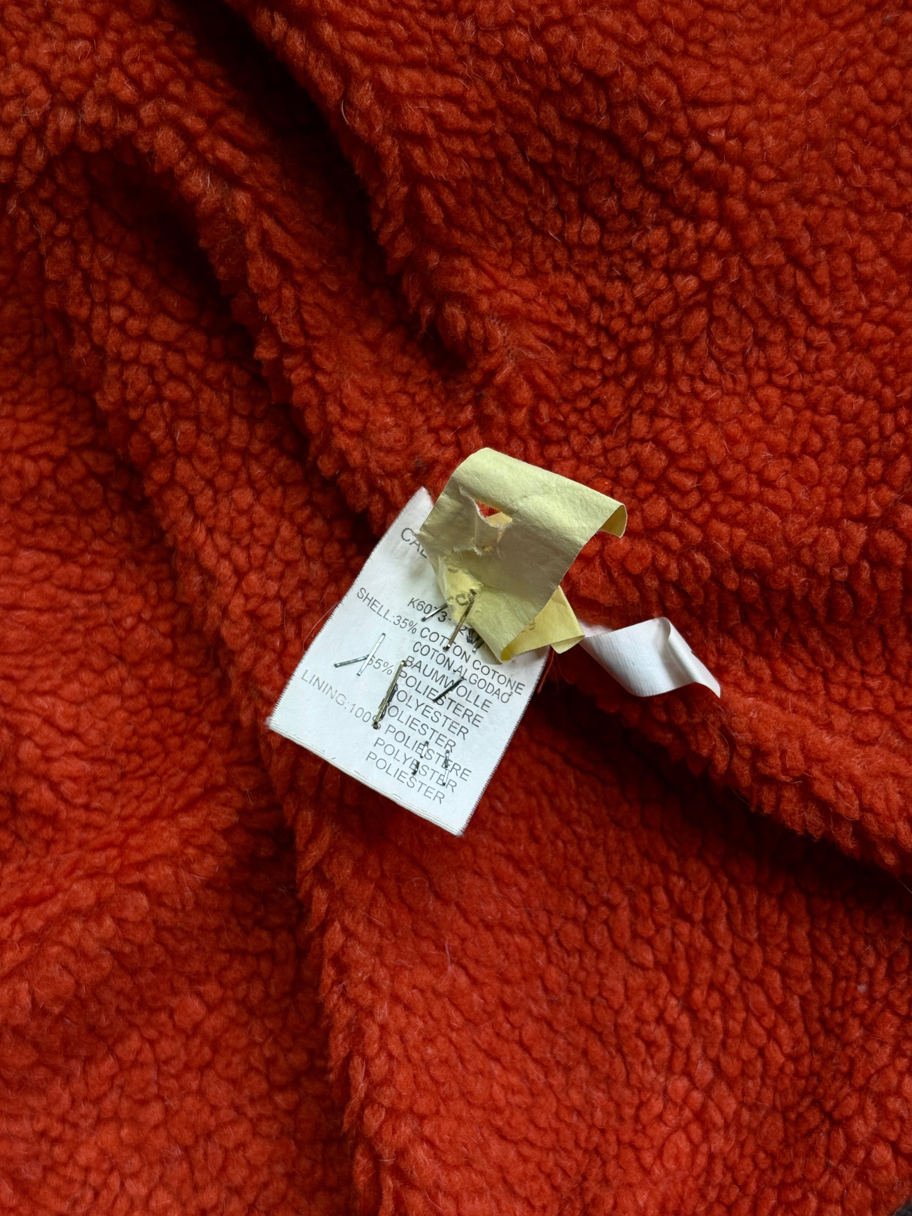 2000s Calvin Klein Fleece Lined Cargo Jacket Grey - L