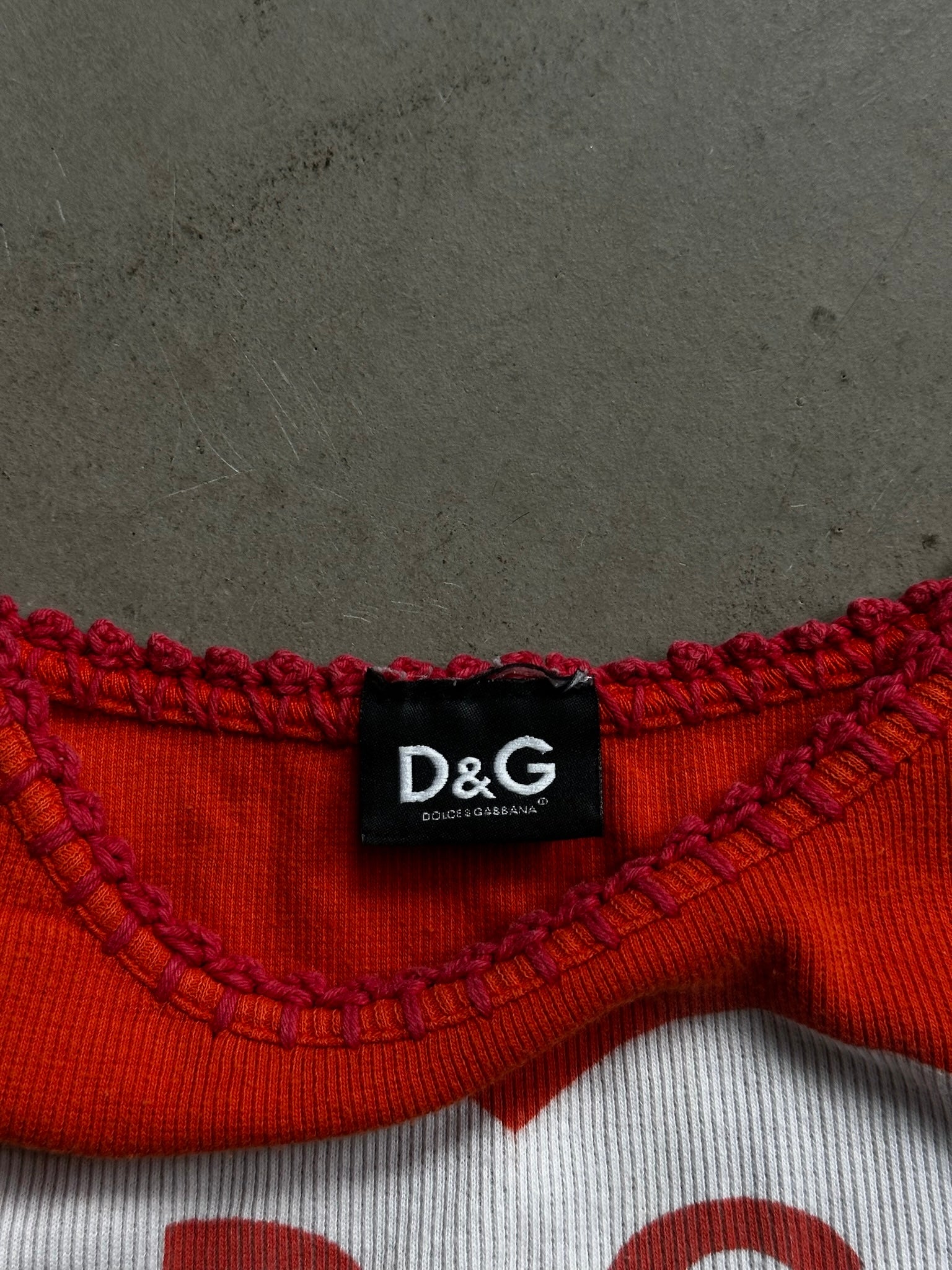 Vintage DOLCE & GABBANA “Sample” Tank Top Orange - XS