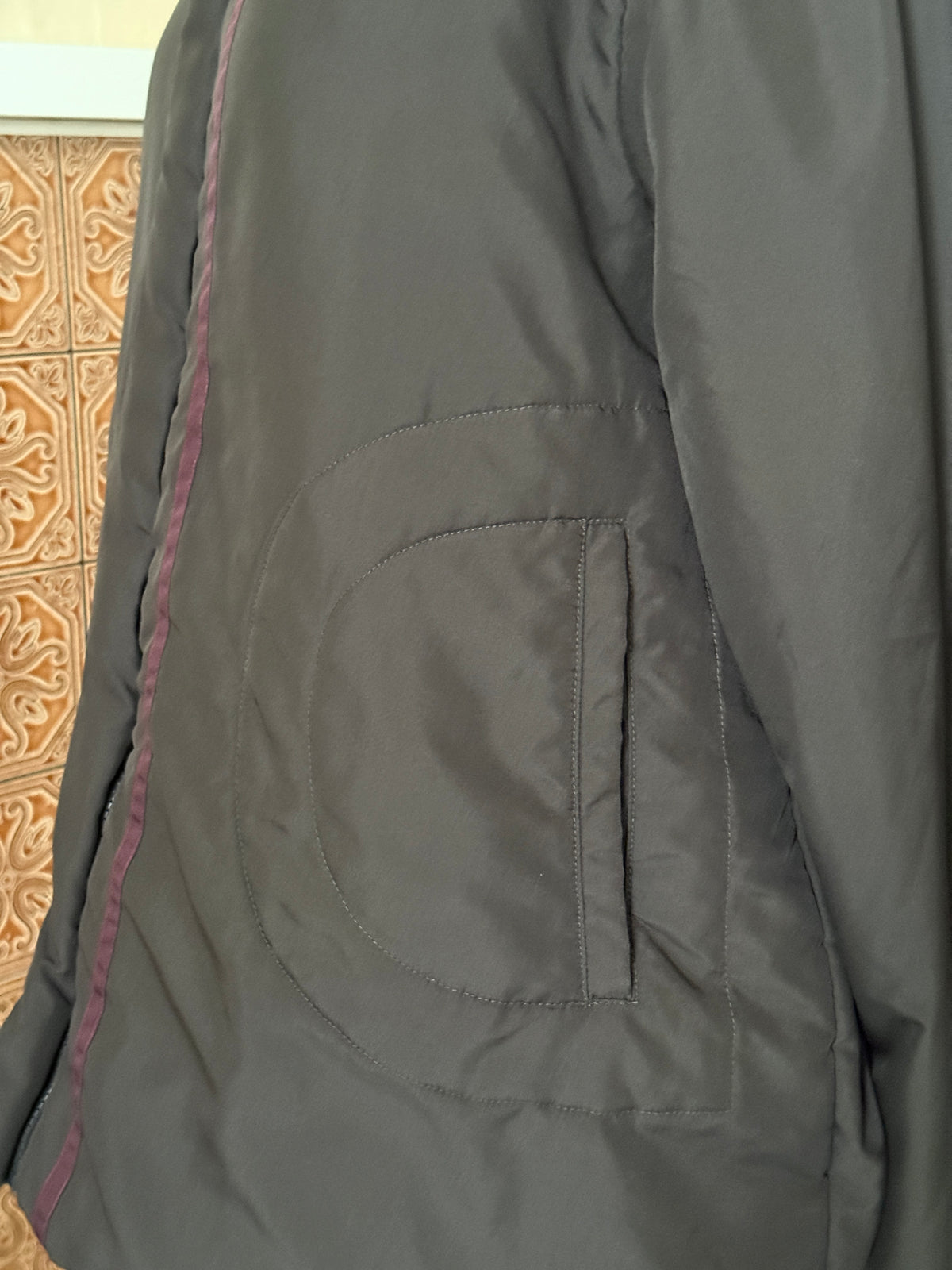 Vintage 2000s Cop Copine Fleece Lined Olive “Doony” Bomber Jacket - M